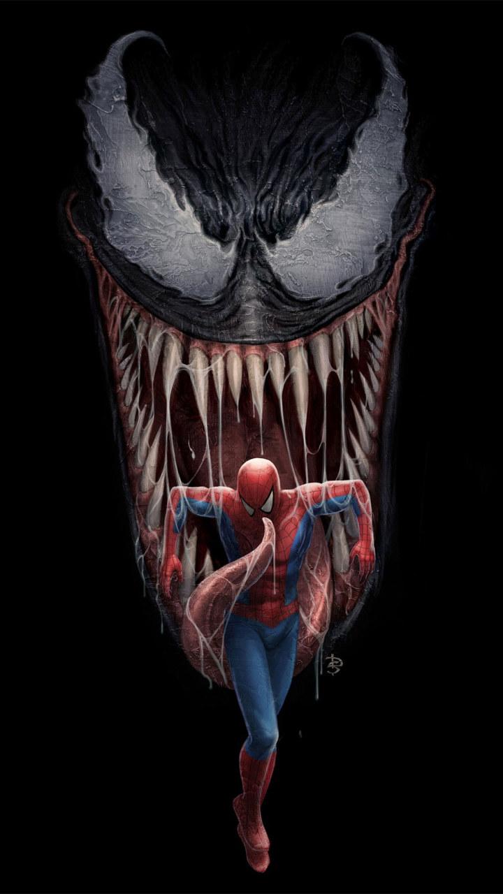 720x1280 Wallpaper Spiderman, Venom, Artwork, 4k, Hd, Digital Art • Wallpaper For You