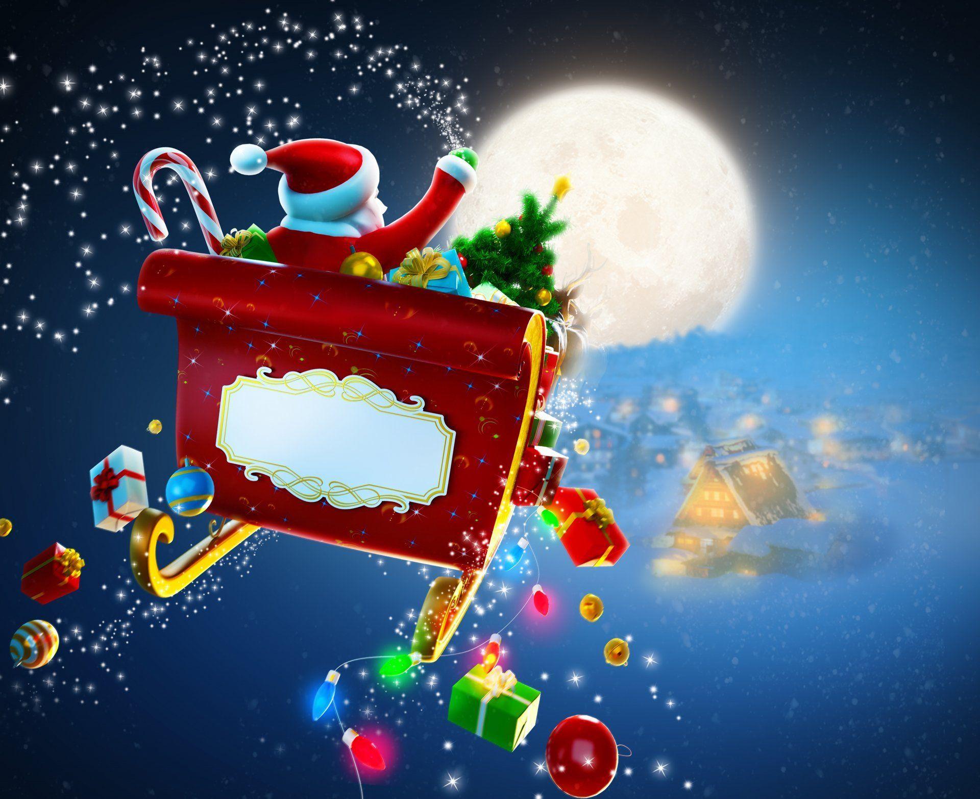 Santa’s Sleigh Christmas Wallpapers - Top Free Santa’s Sleigh Christmas