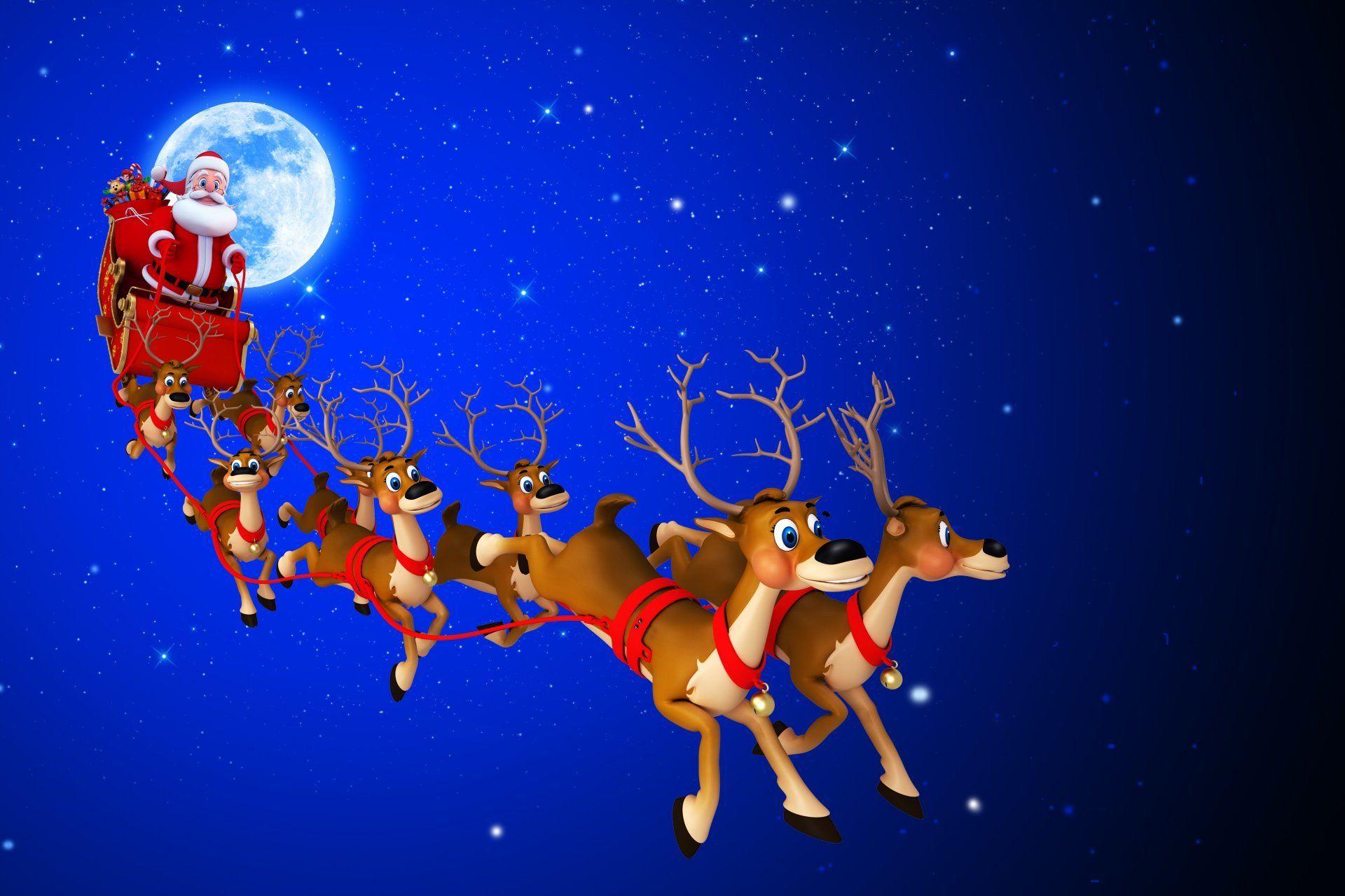 Santa’s Sleigh Christmas Wallpapers - Top Free Santa’s Sleigh Christmas