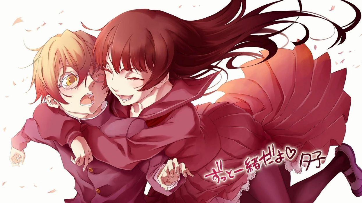 1244x700 Artwork anime anime girls Kanoe Yuuko Dusk Maiden of Amnesia wallpaperx1076