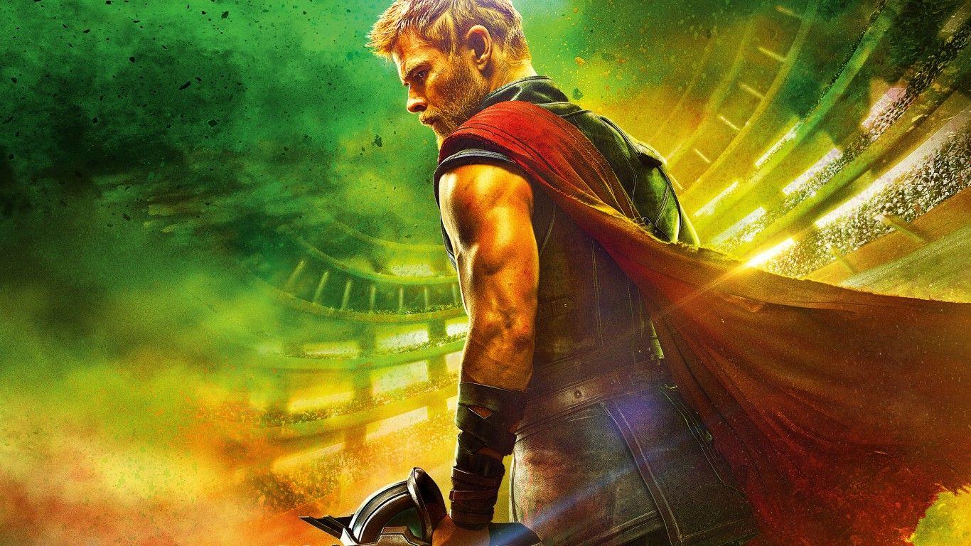 1366x768 Download 1366x768 Thor: Ragnarok, Chris Hemsworth Wallpaper