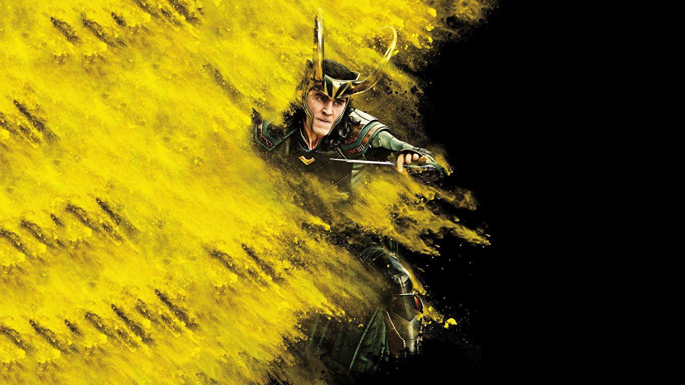 1366x768 Picture Thor: Ragnarok Tom Hiddleston Man Knife Movies 1366x768