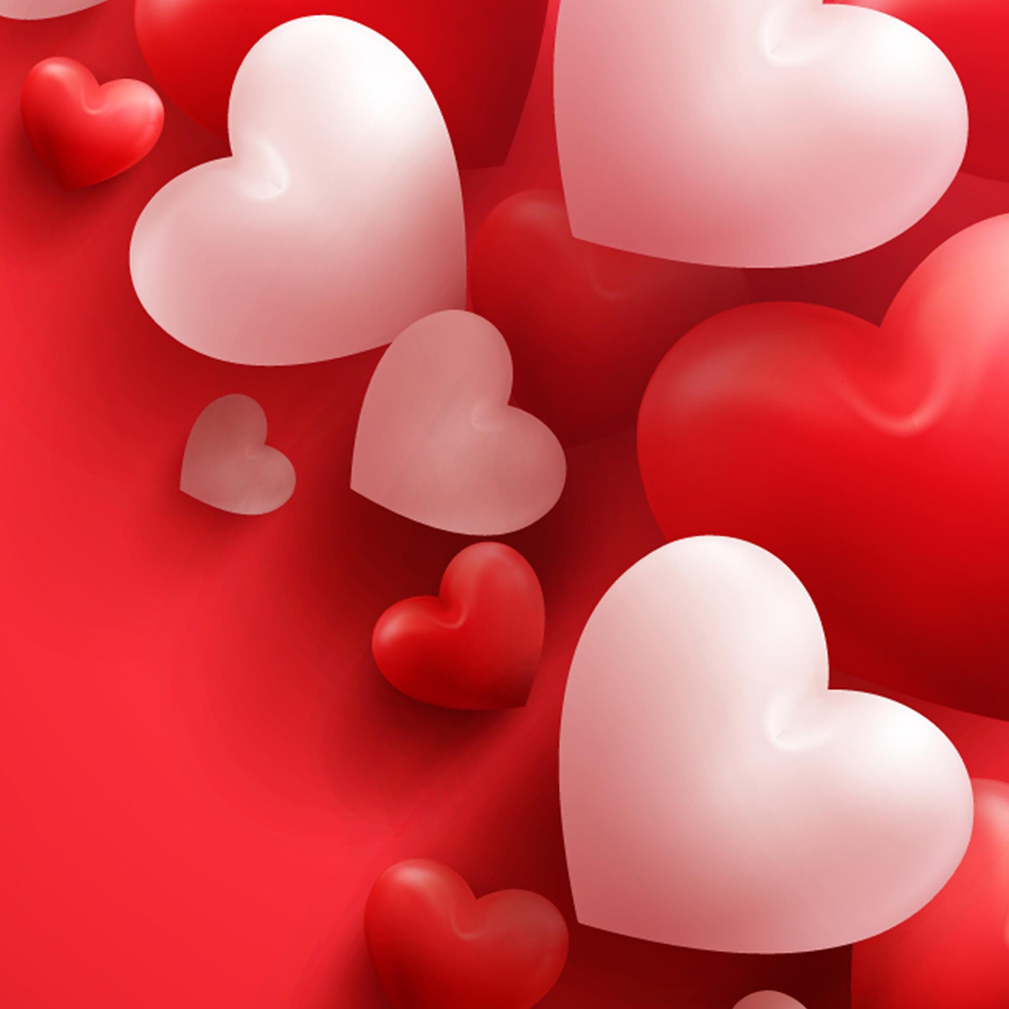 2048x2048 4K Happy Valentine's Day Wallpaper