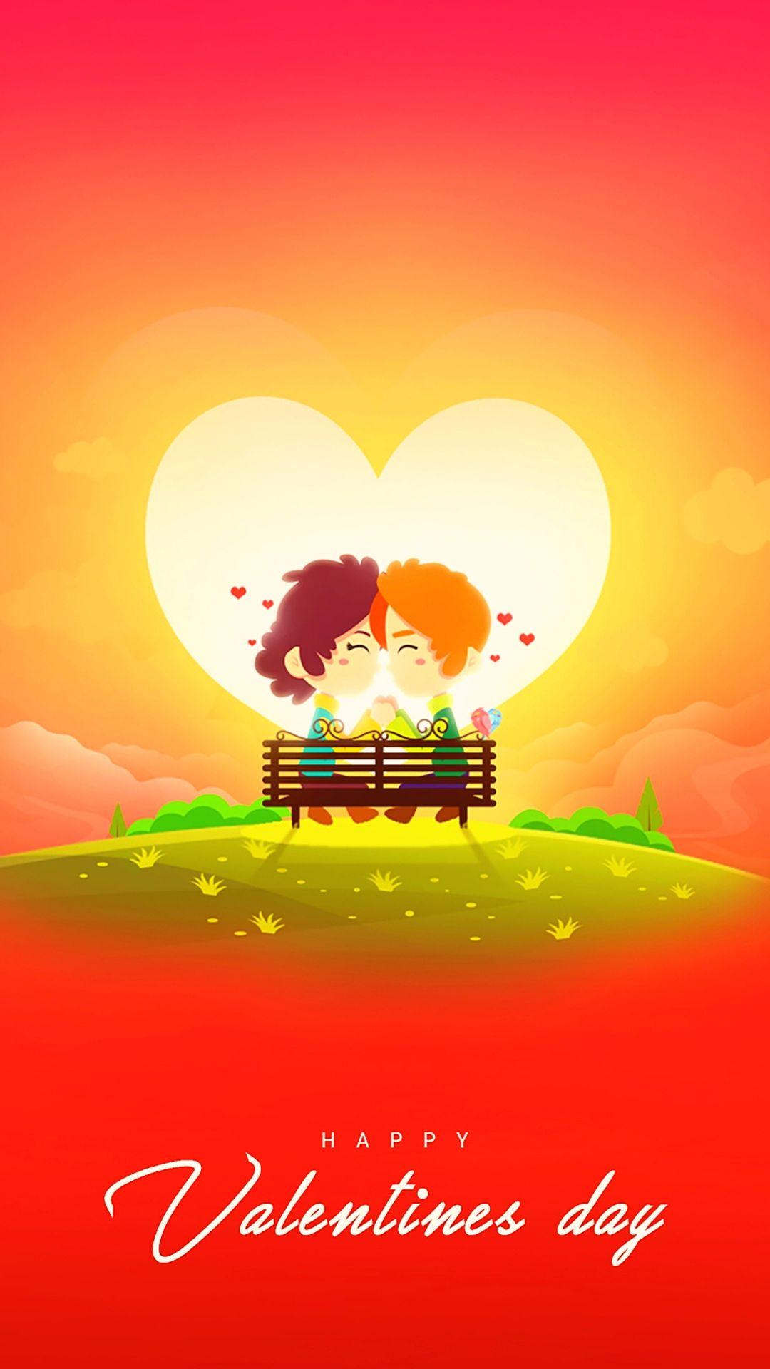 1080x1920 Valentine's Day Wallpaper: Happy Valentines Day 2021 Background