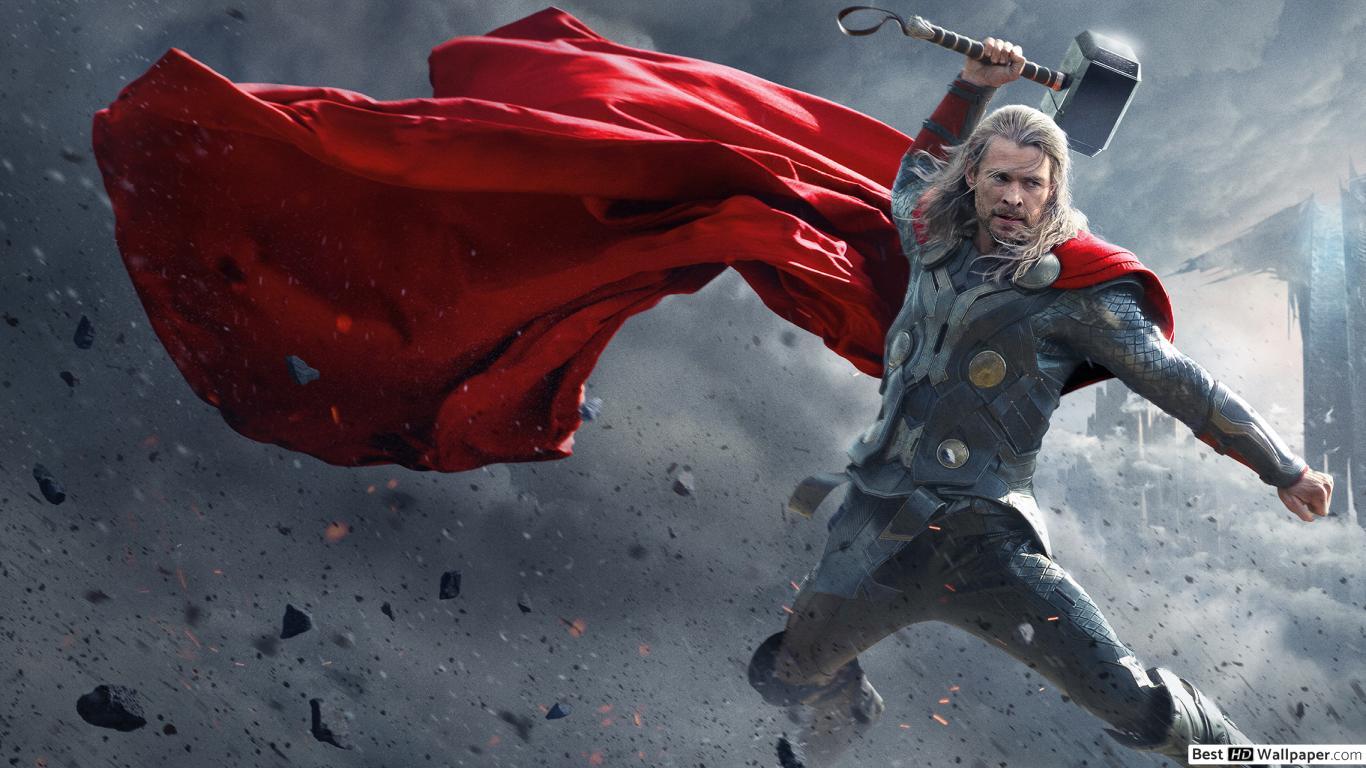 1366x768 Avengers movie in action HD wallpaper download