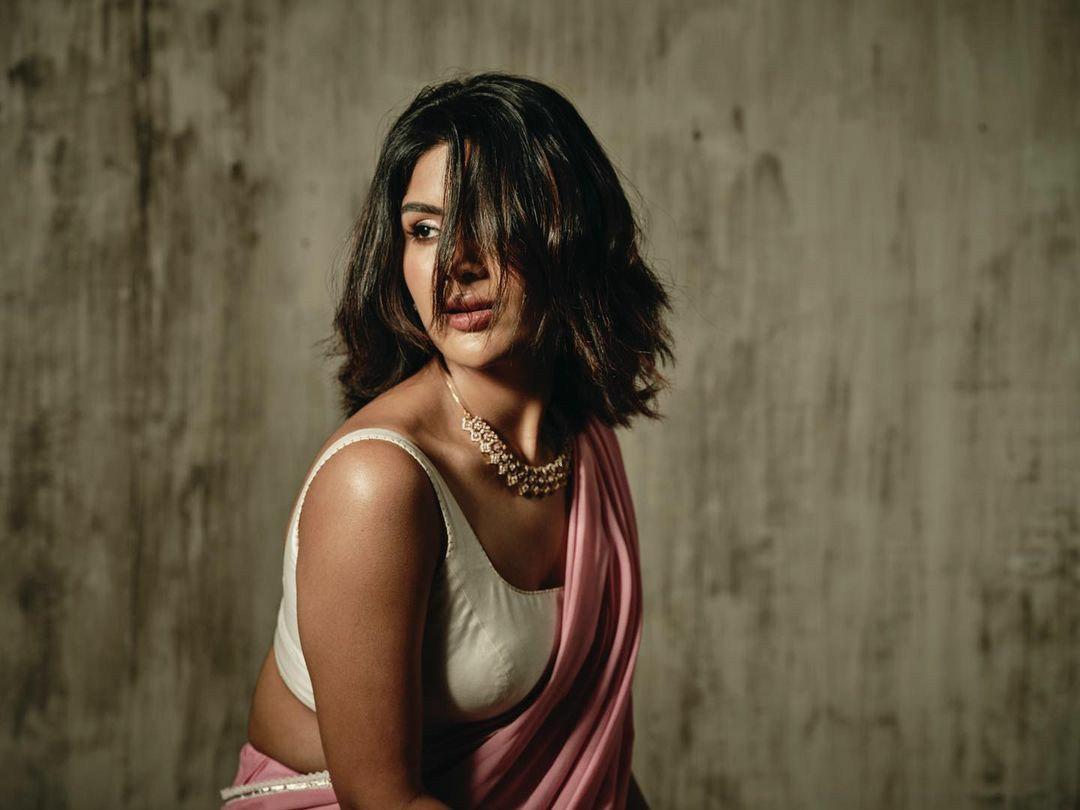 1080x810 Samyuktha Menon Sizzling Hot Saree Image!
