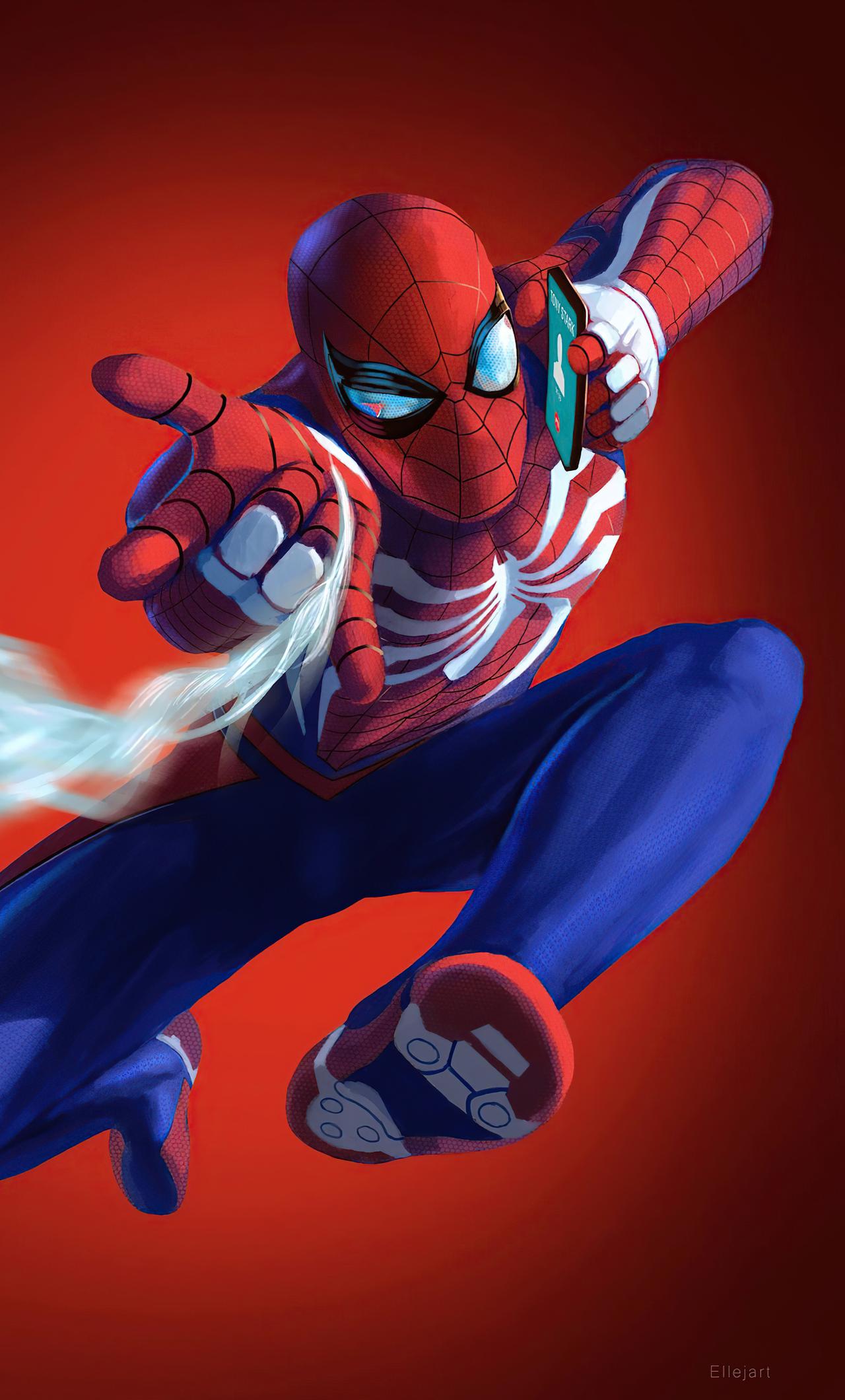 1280x2120 Spiderman On Phone 4k iPhone HD 4k Wallpaper, Image, Background, Photo and Picture