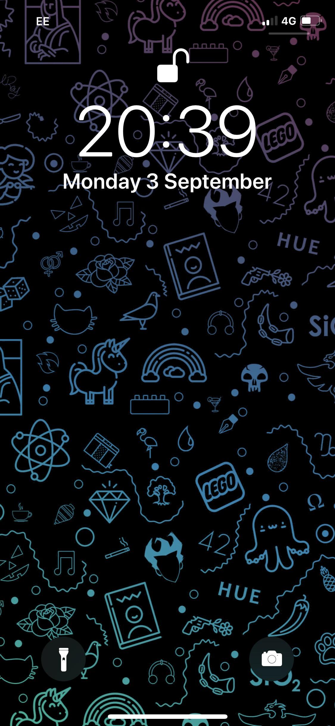 1125x2436 Amoled Doodle Wallpaper