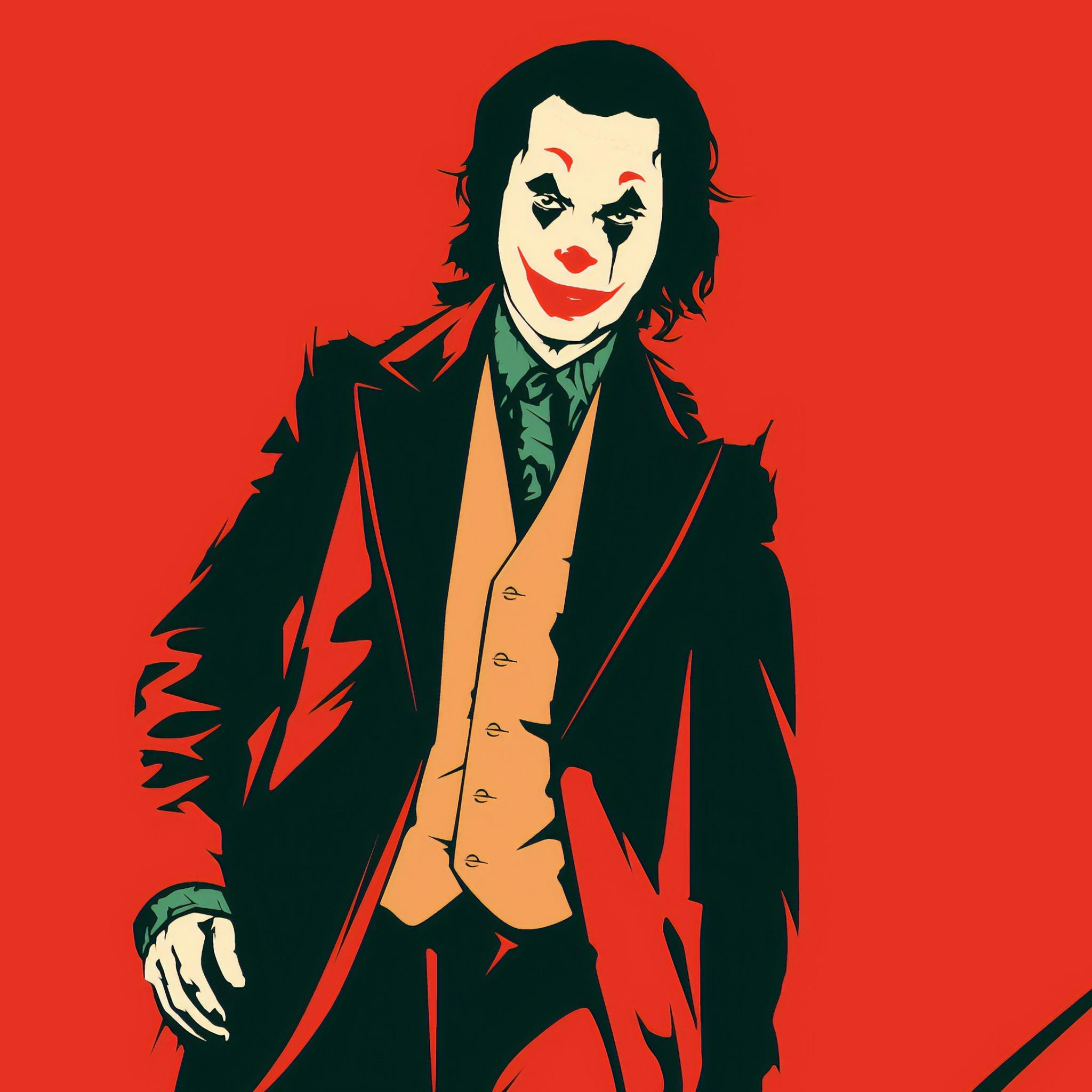 2048x2048 Wallpaper 4k Joker Red Wallpaper