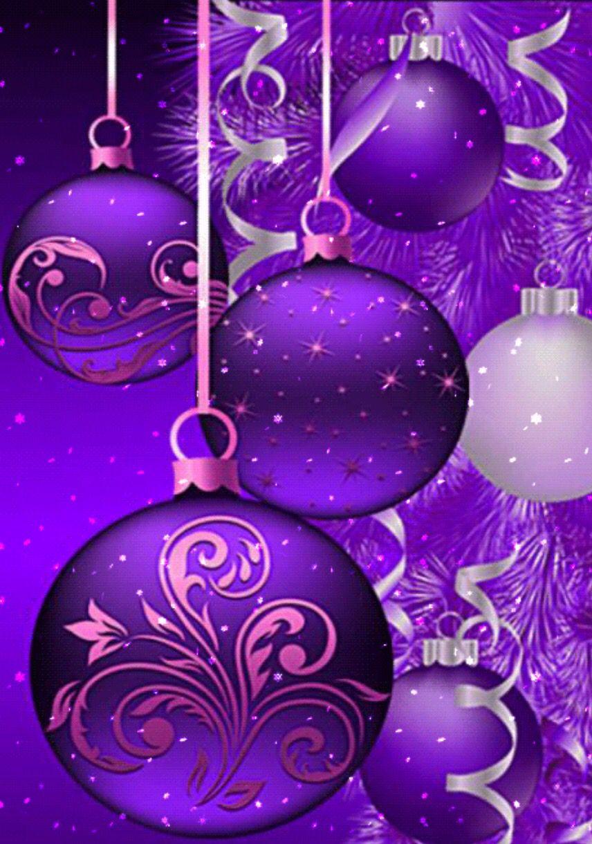 Purple Christmas Ornaments Wallpapers Top Free Purple Christmas