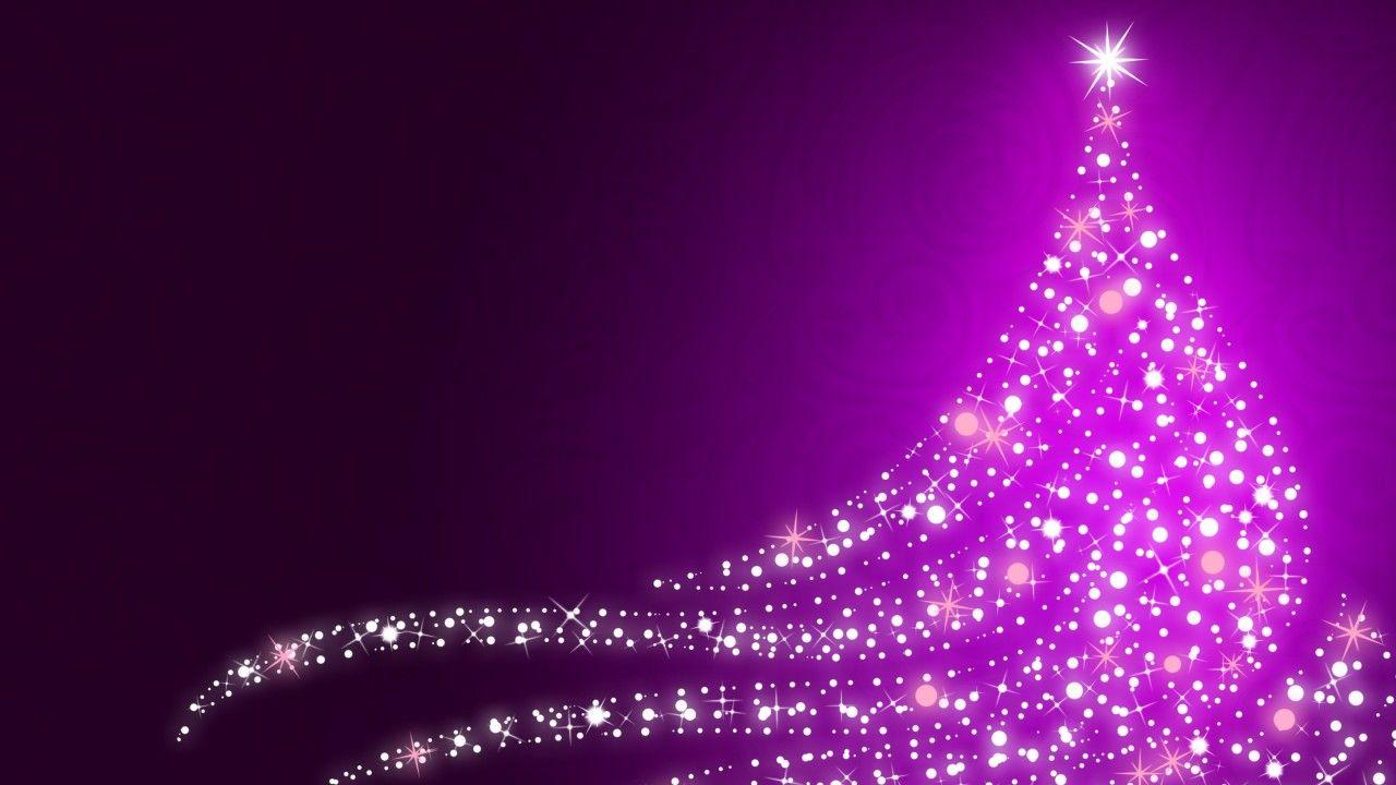 1280x720 Purple Christmas Ornaments Wallpaper