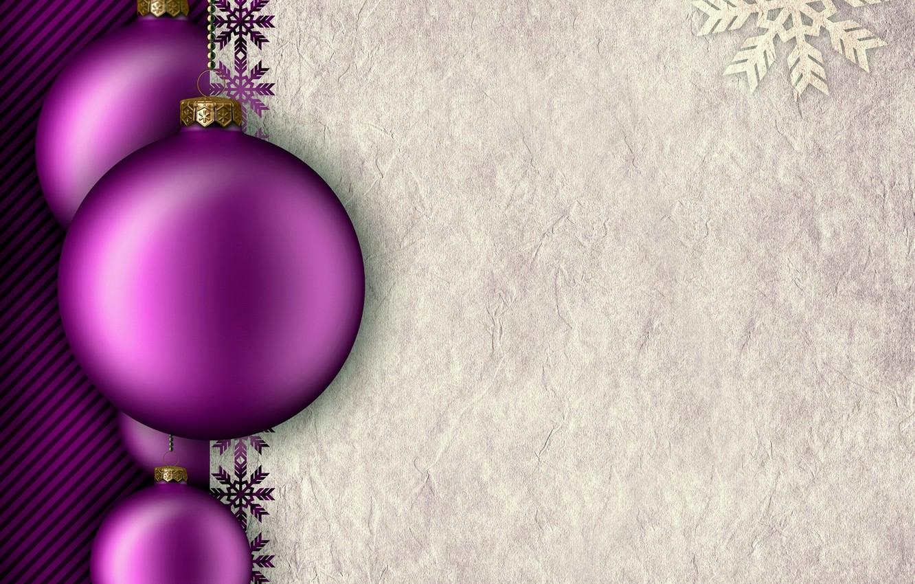 1332x850 Wallpaper decoration, balls, New Year, Christmas, Christmas, balls, New Year, purple, paper, decoration image for desktop, section новый год