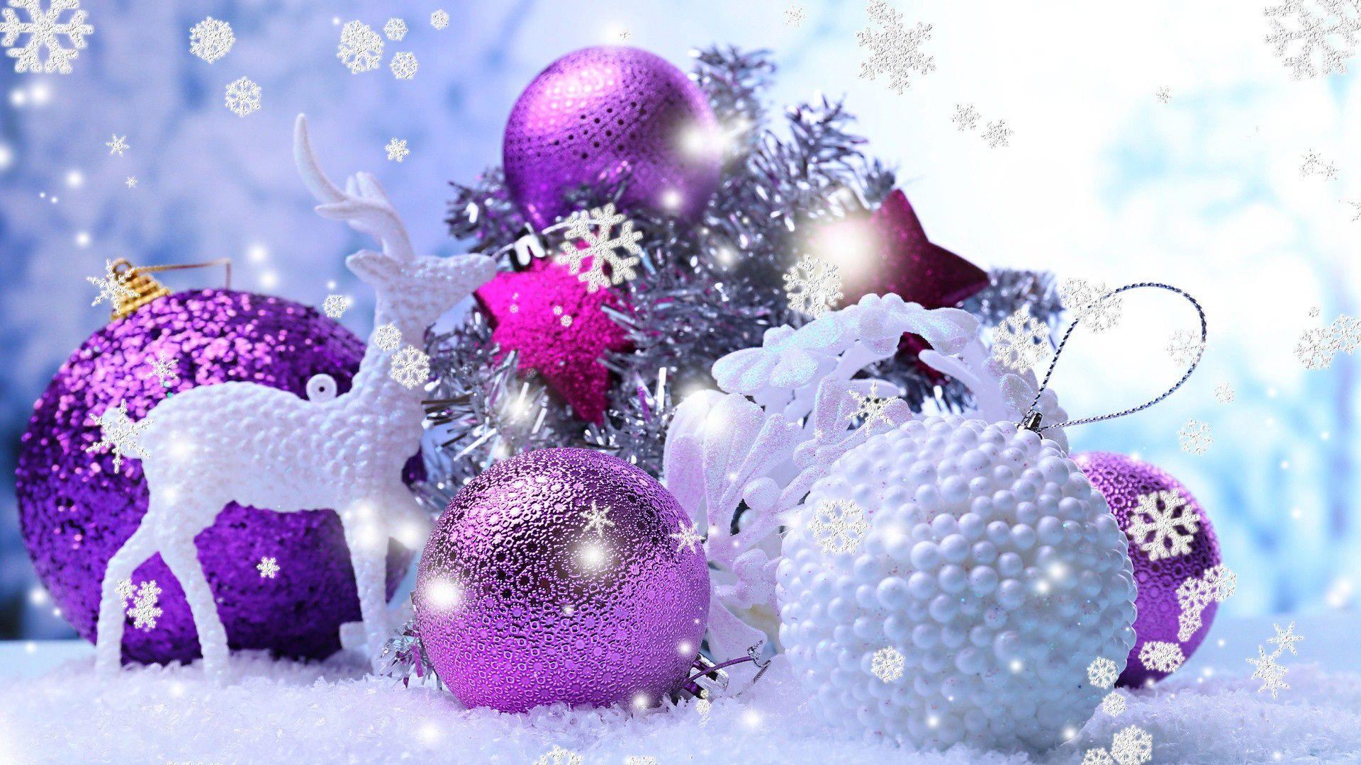 1920x1080 christmas balls wallpaper, purple, violet, christmas ornament, christmas decoration, fictional character, interior design