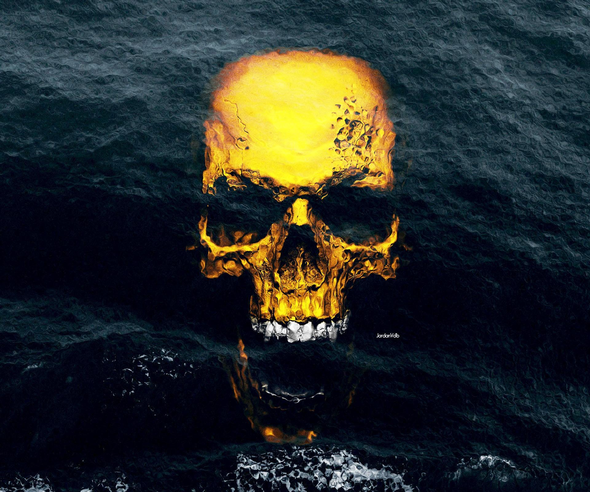 1920x1600 Free Gold Skull Wallpaper, Gold Skull Wallpaper Download