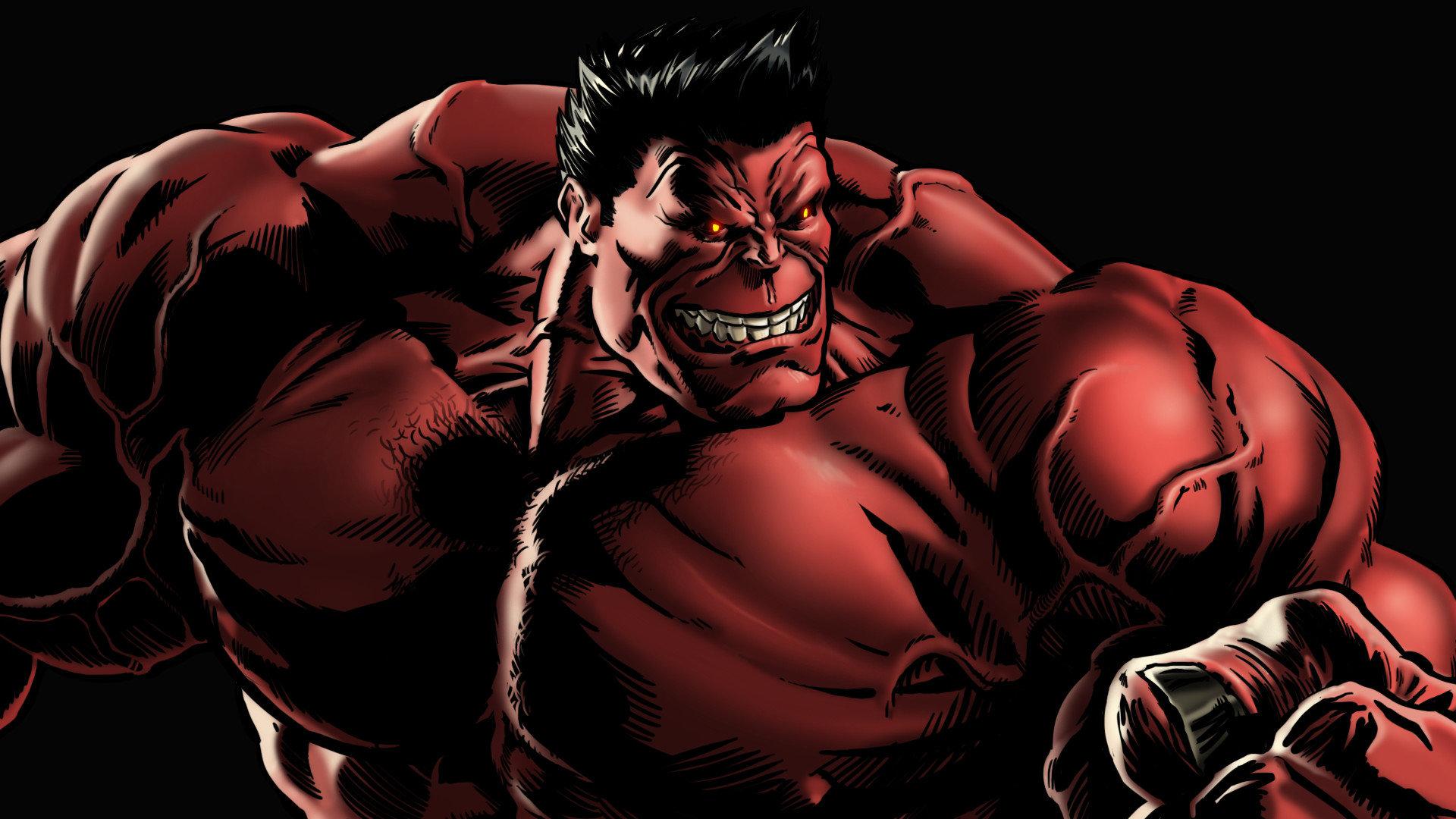 1920x1080 Download full HD 1920x1080 Red Hulk desktop background for free