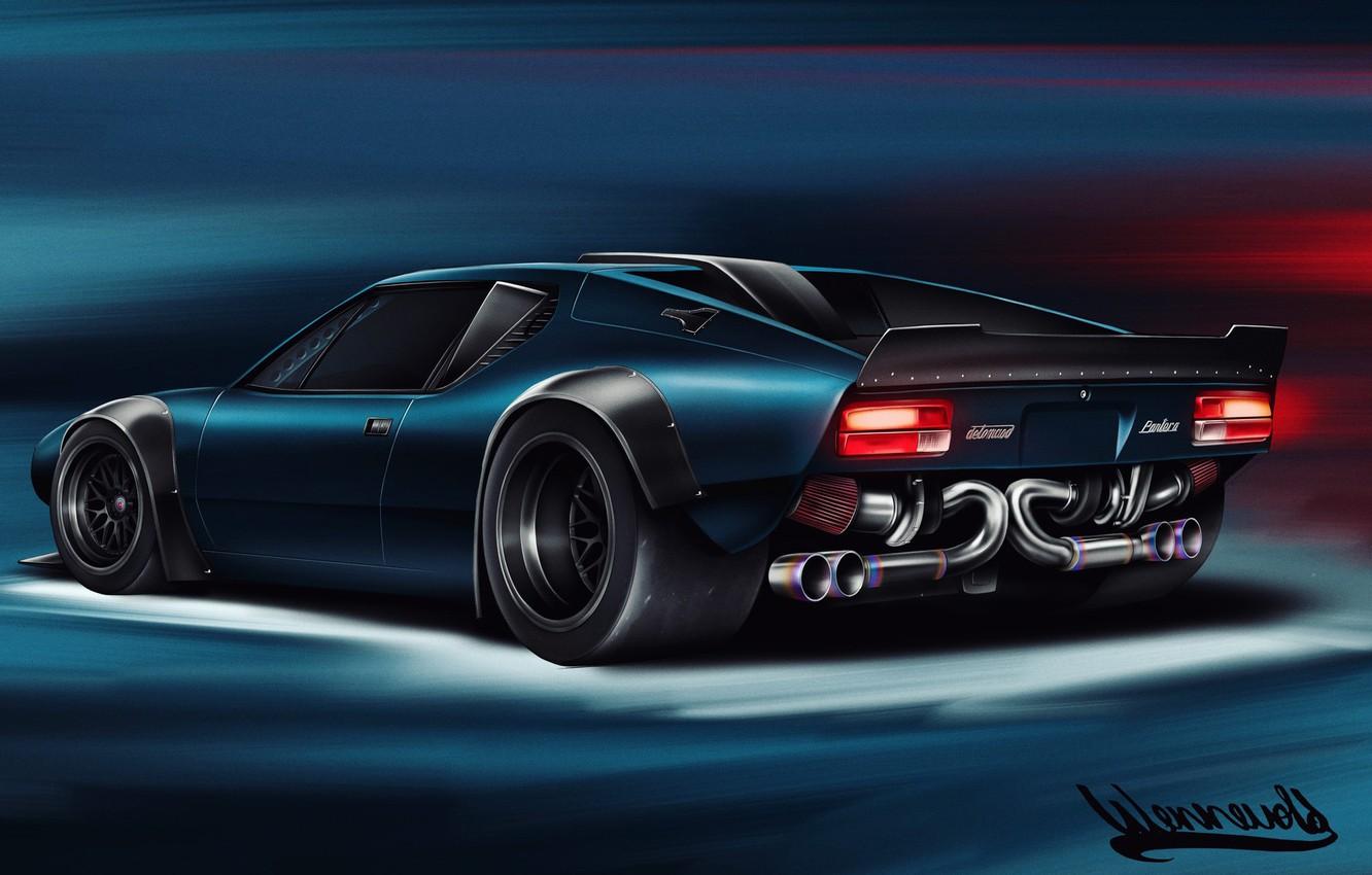 1332x850 Photo Wallpaper Auto, Figure, Machine, Art, Pantera, Pantera Twin Turbo