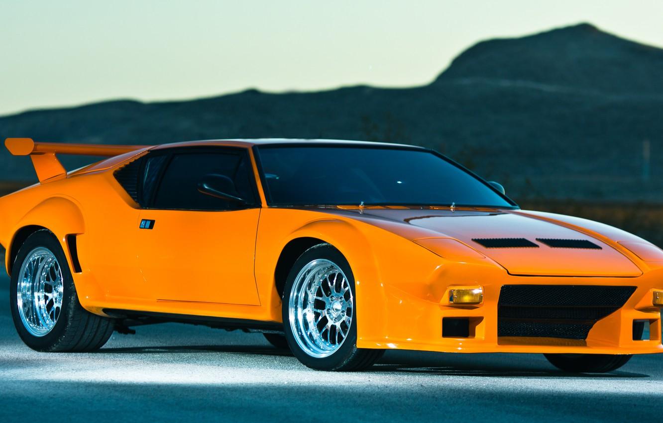 1332x850 Wallpaper Orange, Wheels, De Tomaso, Pantera, Hrome image for desktop, section другие марки