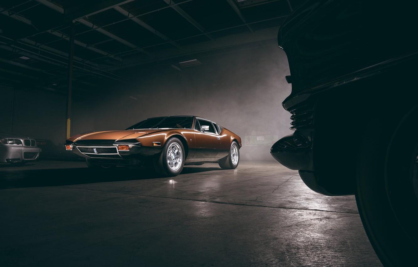 1332x850 Wallpaper Car, Front, Old, Brown, De Tomaso Pantera image for desktop, section другие марки