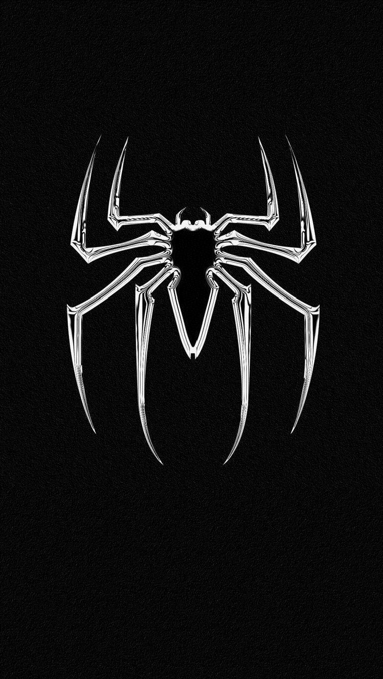 768x1360 Free Download Black White Spiderman Logo Wallpaper IPhone Spidey Spiderman [768x1360] For Your Desktop, Mobile & Tablet. Explore Dark Spider Man Wallpaper. Dark Spider Man Wallpaper, Spider Man Wallpaper, Spider Man