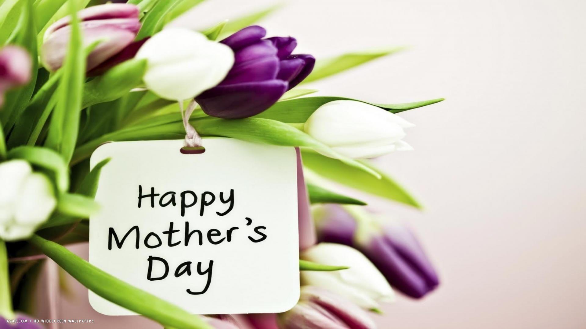 1920x1080 Purple Mother's Day Wallpaper