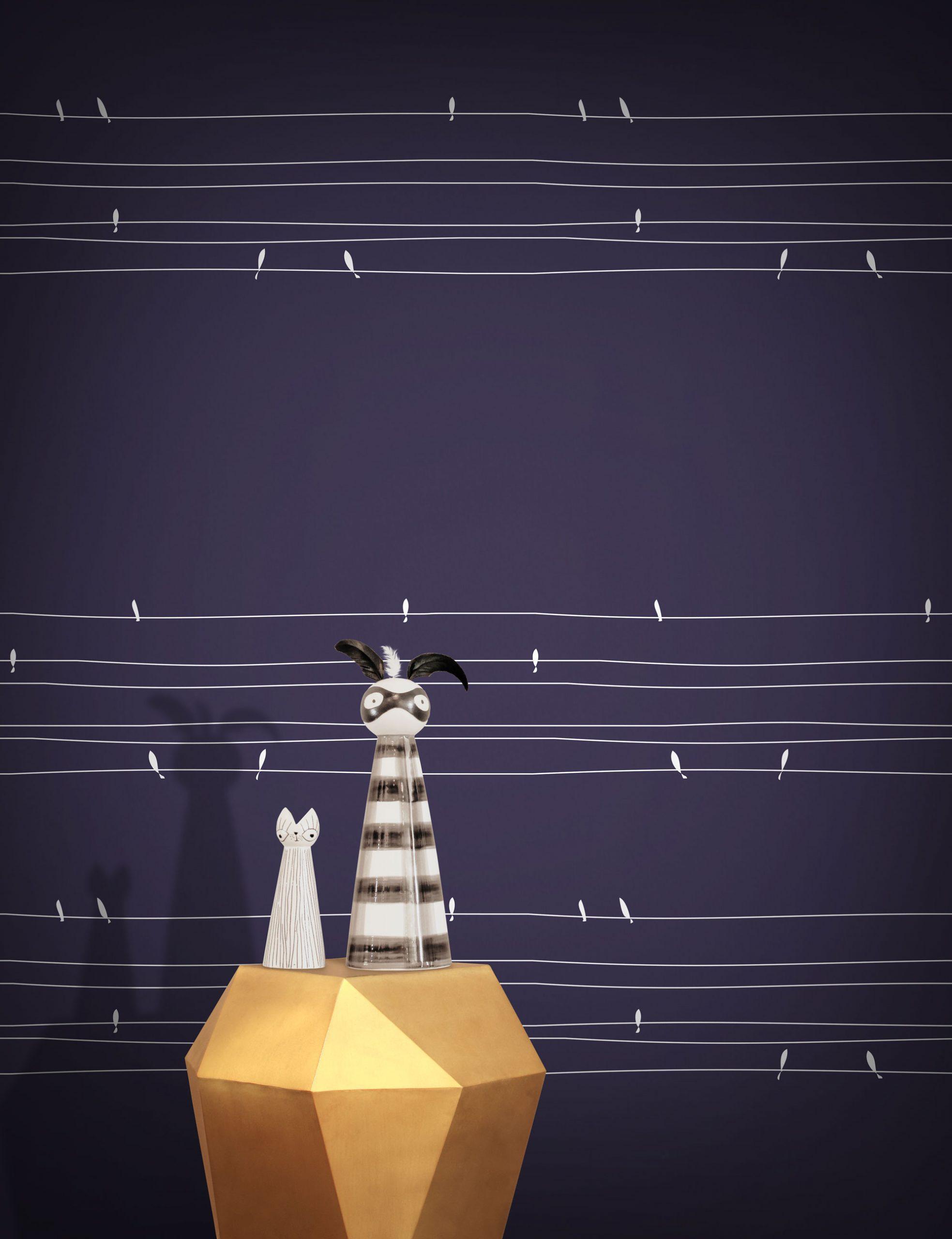 1967x2560 Purple Minimalist Stylish Bird Wallpaper