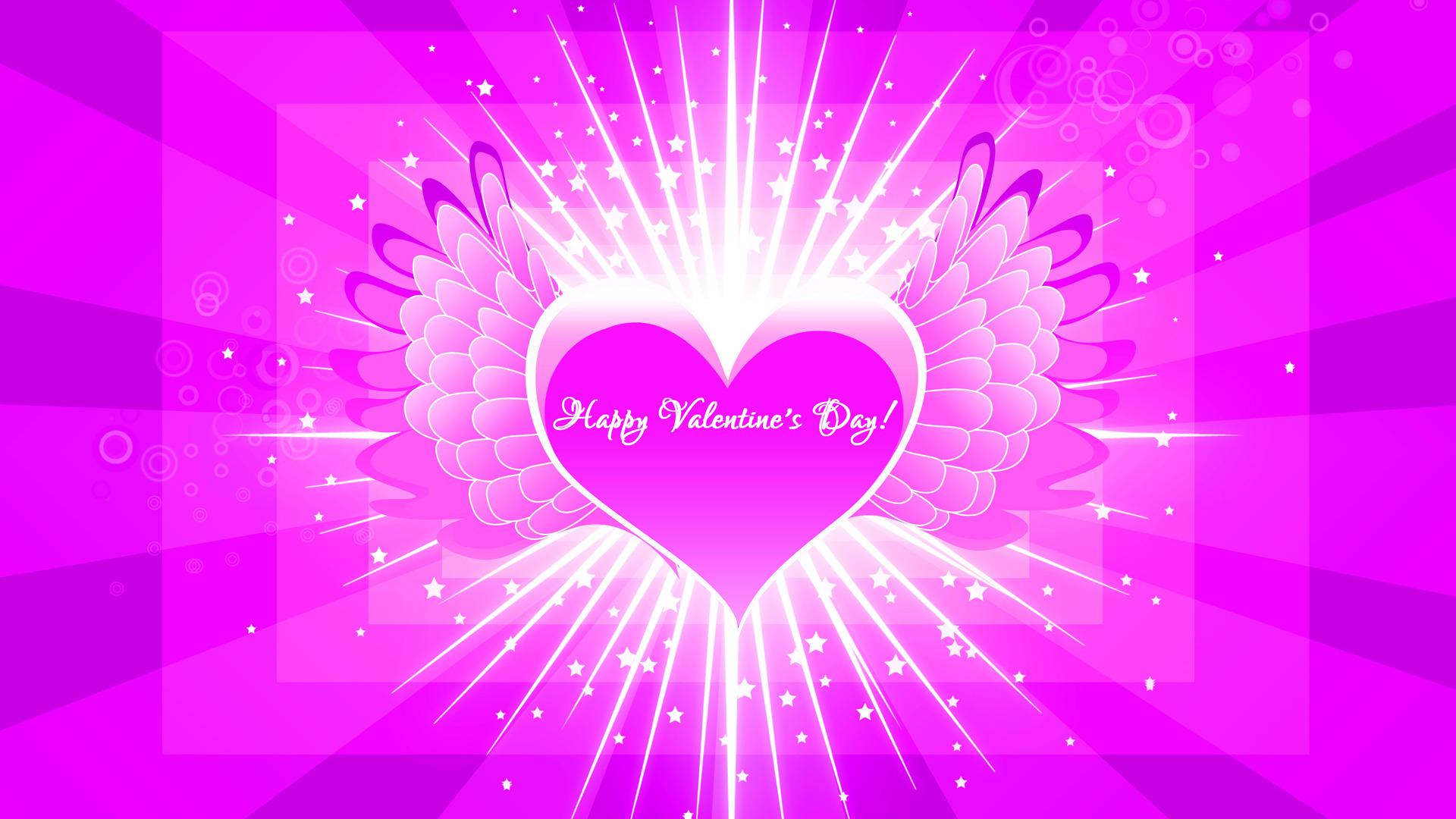 1920x1080 Purple Valentine's Wallpaper