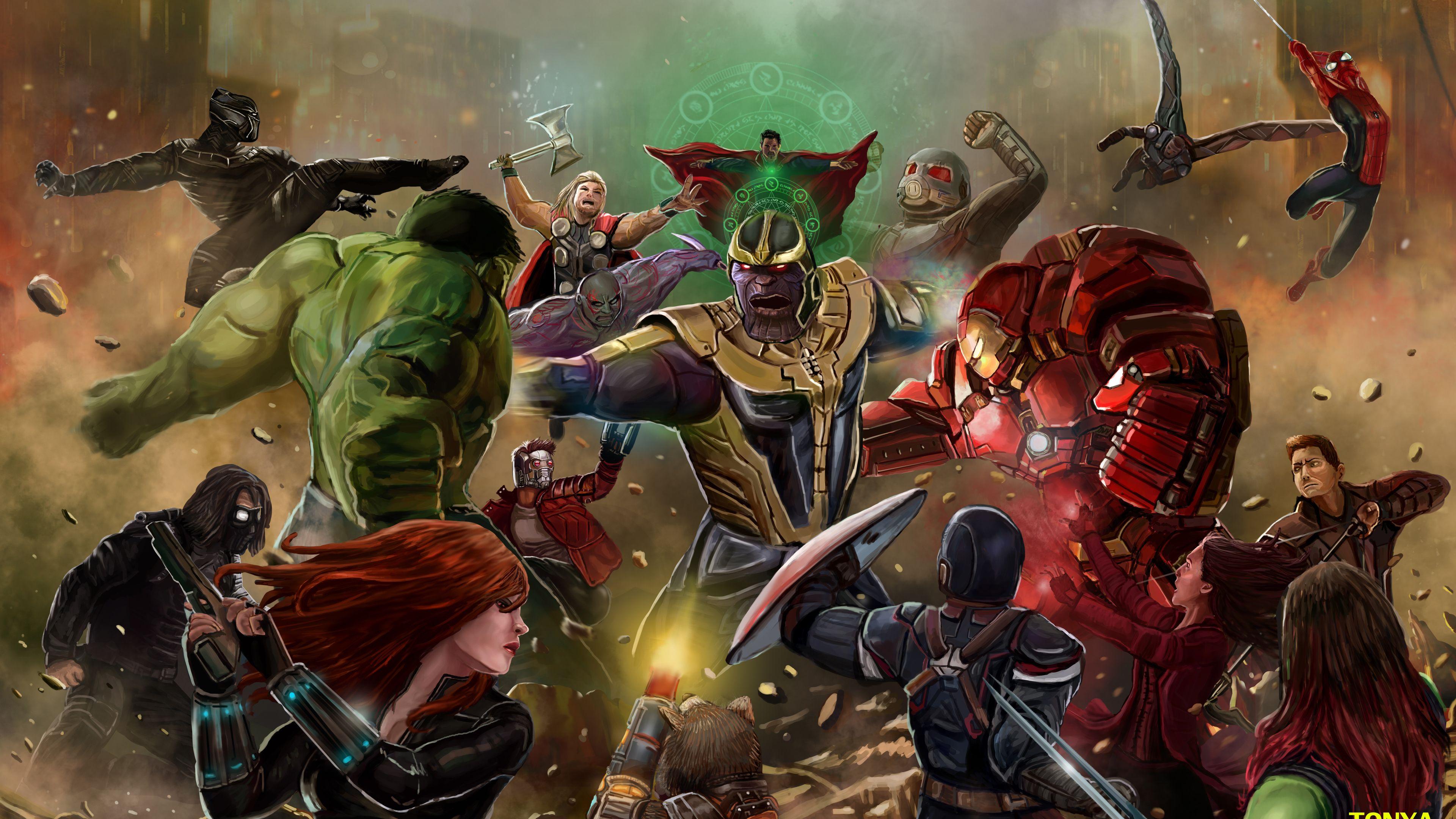 3840x2160 Download 3840x2160 Wallpaper Mythical Creature, Hulk, Action Figure