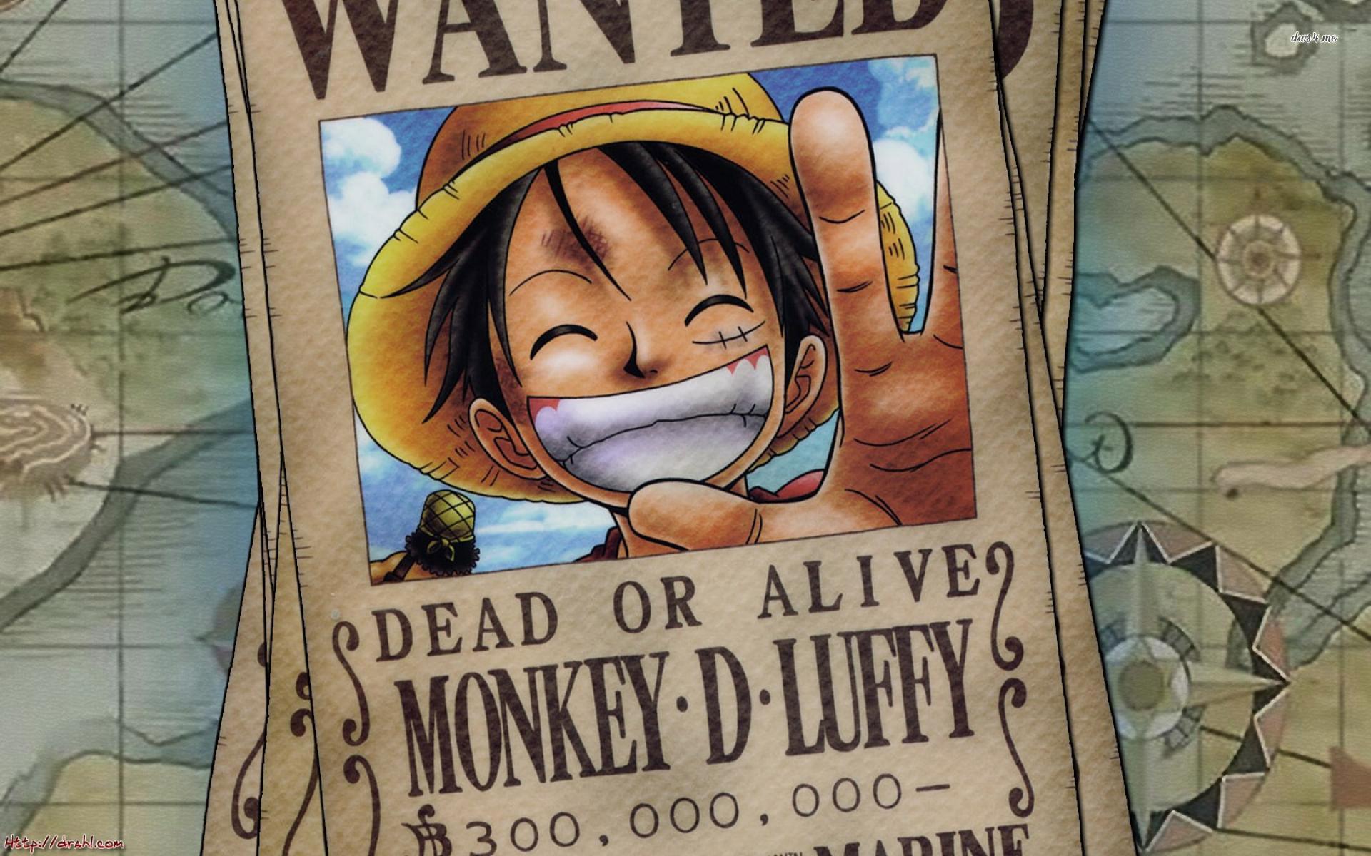 Luffy Wanted Poster Wallpapers - Top Free Luffy Wanted Poster ...