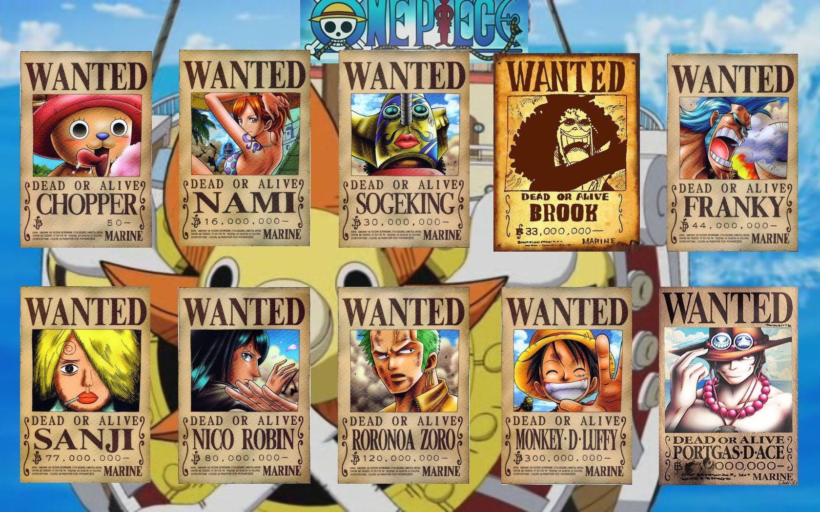 Luffy Wanted Poster Wallpapers - Top Free Luffy Wanted Poster ...