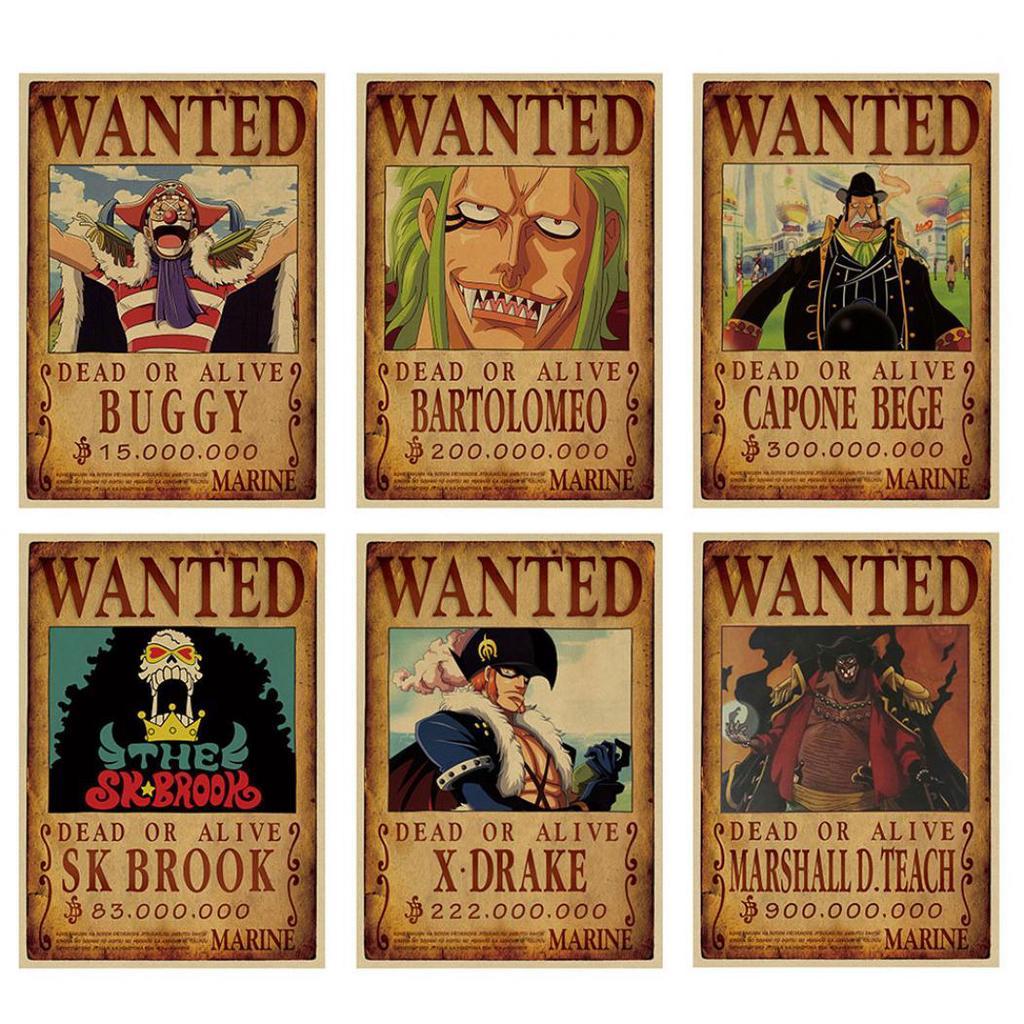 1024x1024 Buy Yousheng Cartoon Luffy Mani Nico Robin Wanted Poster Wall Painting Sticker Home Decor at affordable prices