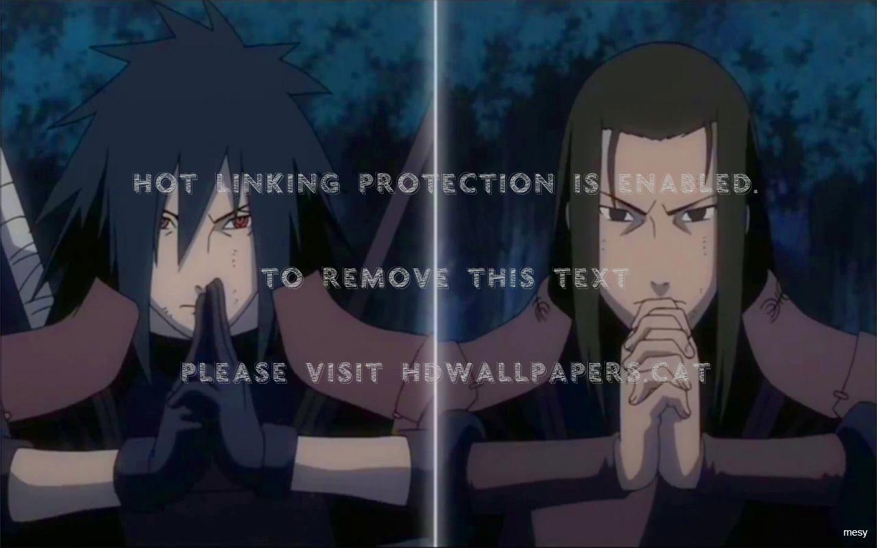 1280x800 madara uchiha vs. hashirama senju sharingan