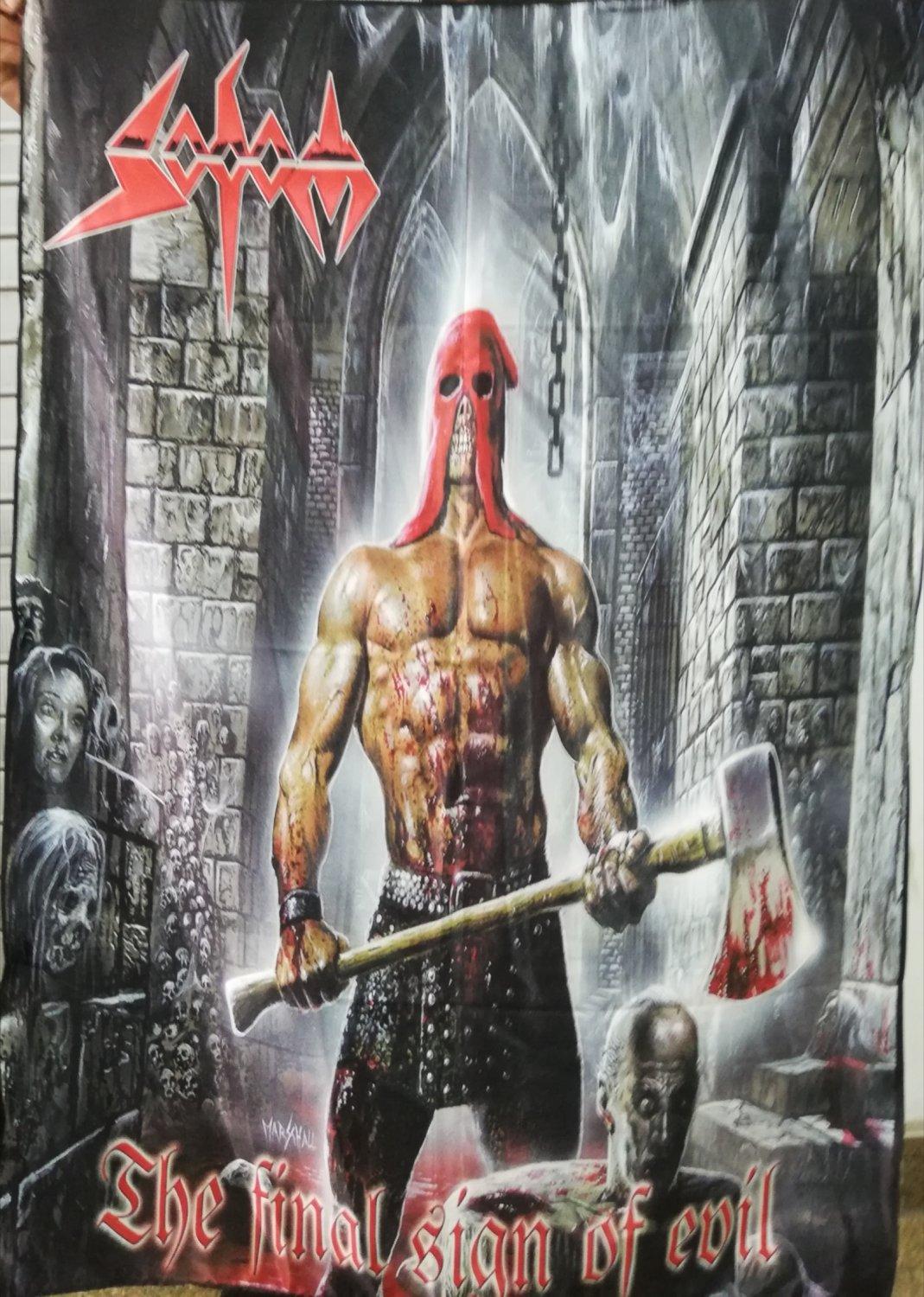 1069x1500 SODOM The Final Sign of Evil FLAG CLOTH POSTER WALL TAPESTRY BANNER CD Thrash Metal