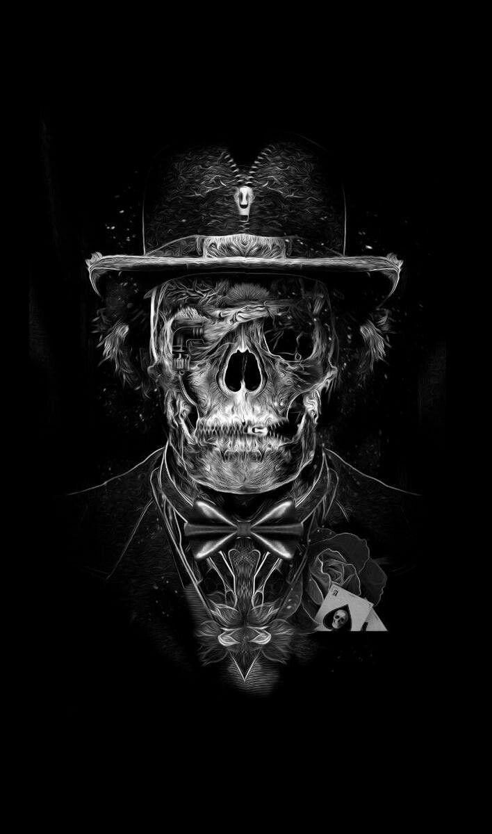 708x1200 Gambler Skull