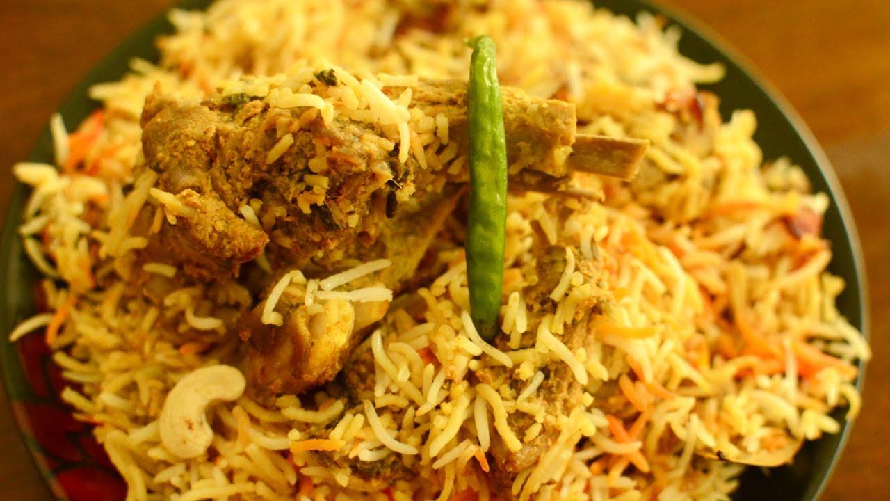 1280x720 Mutton Biryani Recipe in Hindi. मटन बिरयानी बिल्कुल रेस्टौरेंट की तरह घर पर बनाए