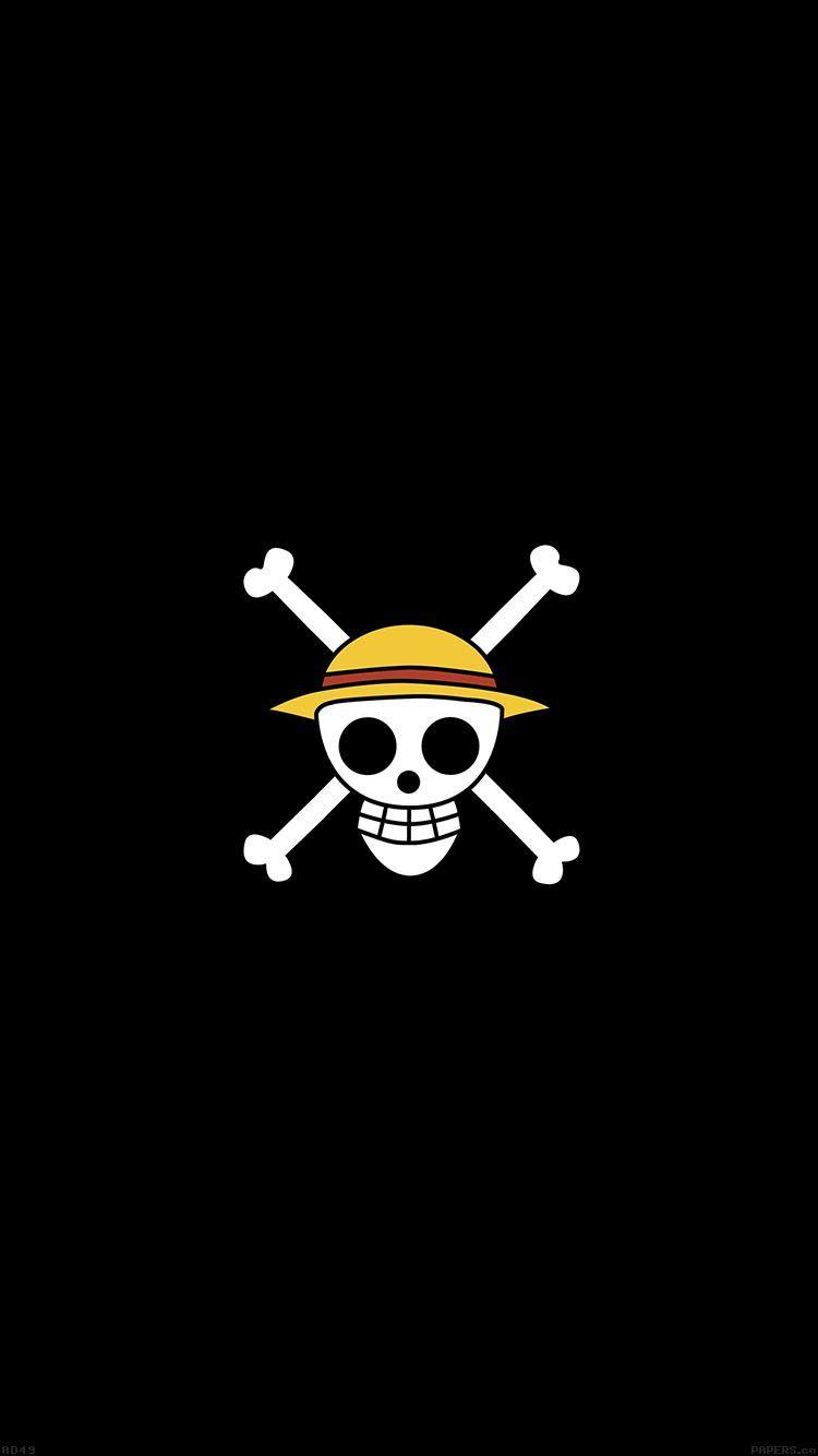 750x1334 iPhone wallpaper. one piece logo art