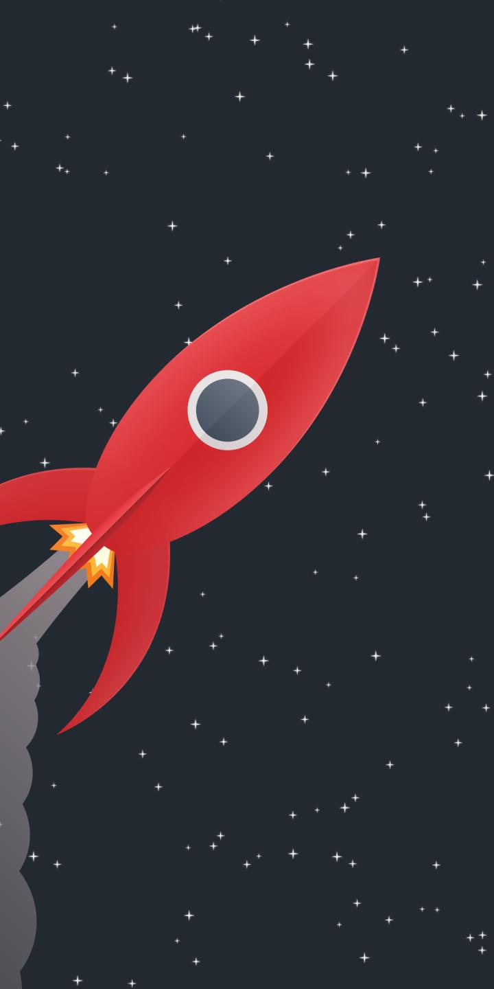 720x1440 Minimal Rocket In Space 720x1440 Resolution Wallpaper, HD Minimalist 4K Wallpaper, Image, Photo and Background