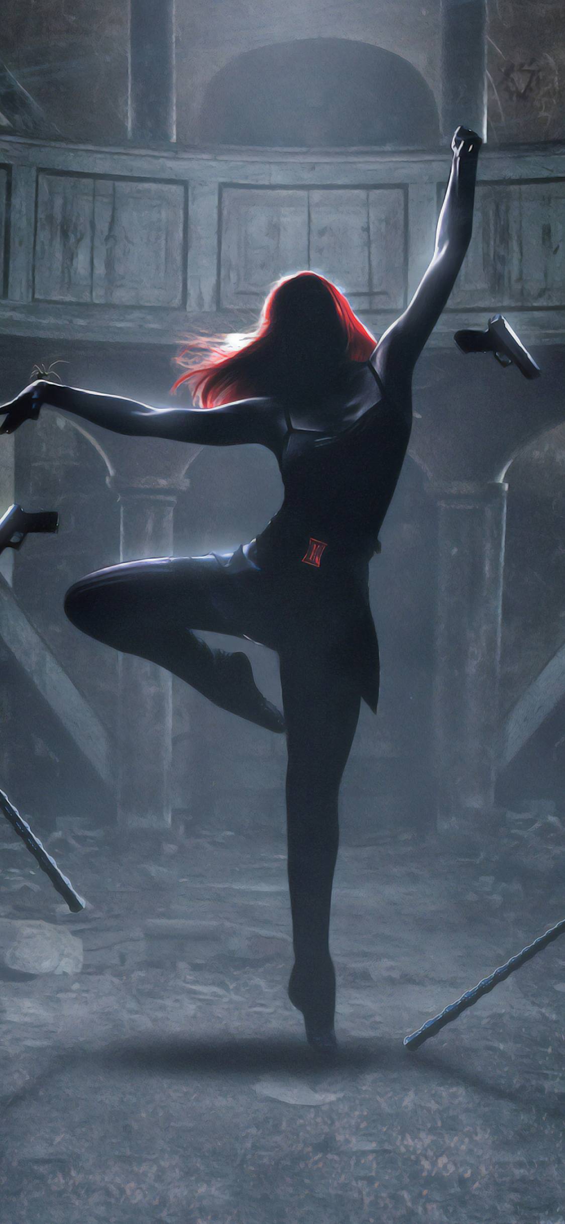 1125x2436 Black Widow MCU 4K iPhone XS, iPhone iPhone X Wallpaper, HD Superheroes 4K Wallpaper, Image, Photo and Background