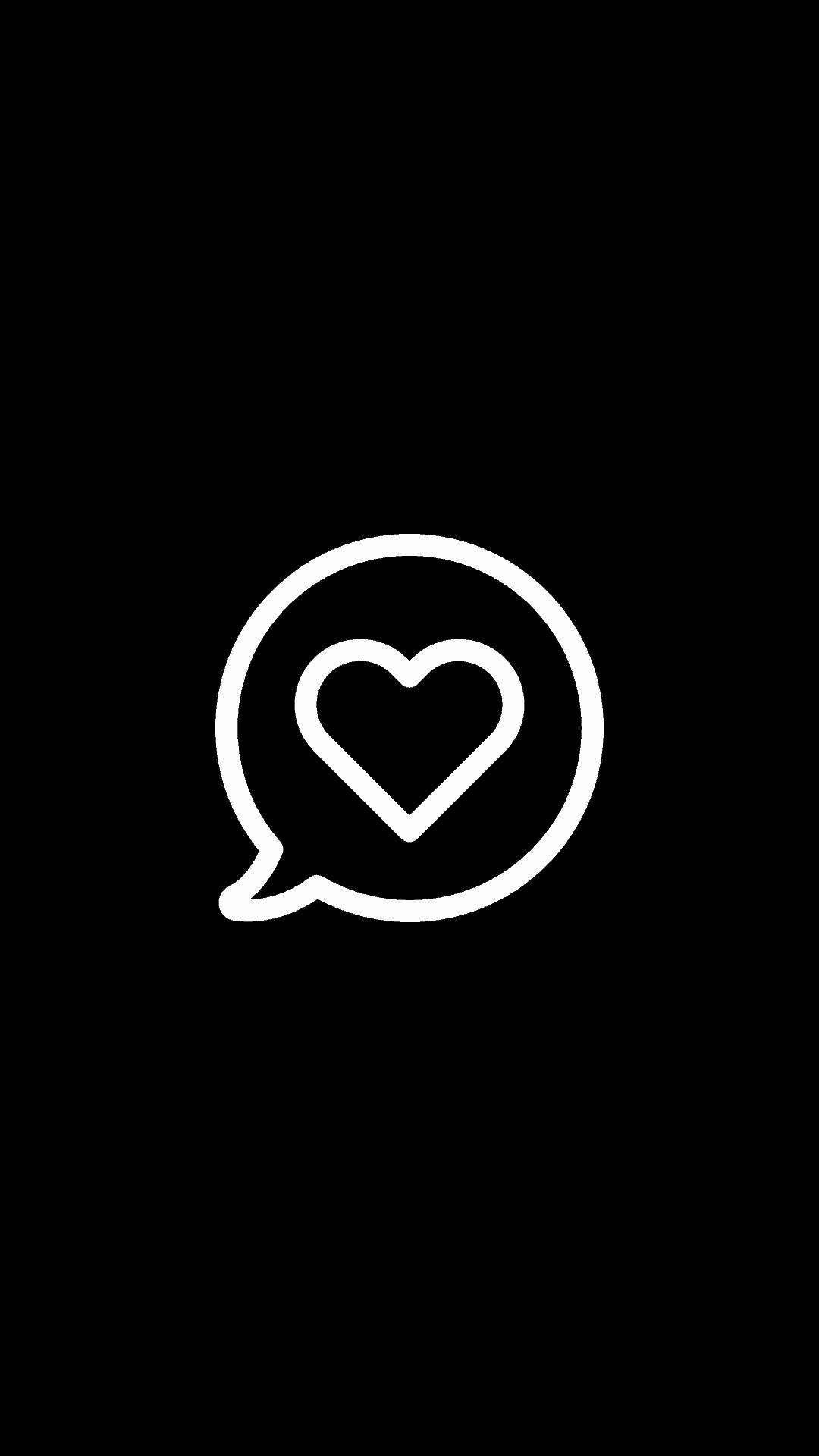 1080x1920 Love Message Black and White Dark AMOLED Black Wallpaper