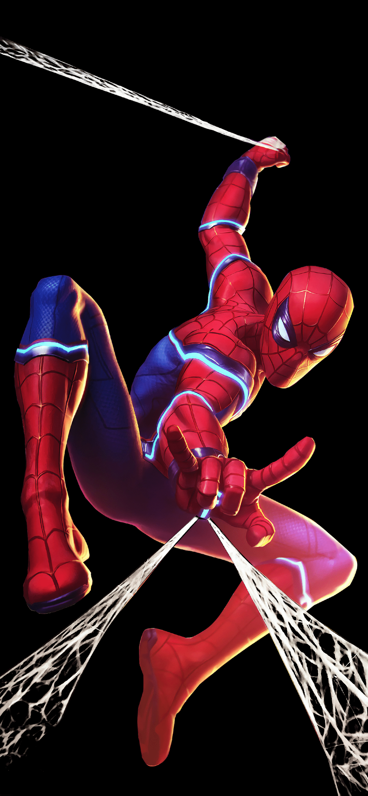 1205x2609 Spider Man Amoled Wallpaper