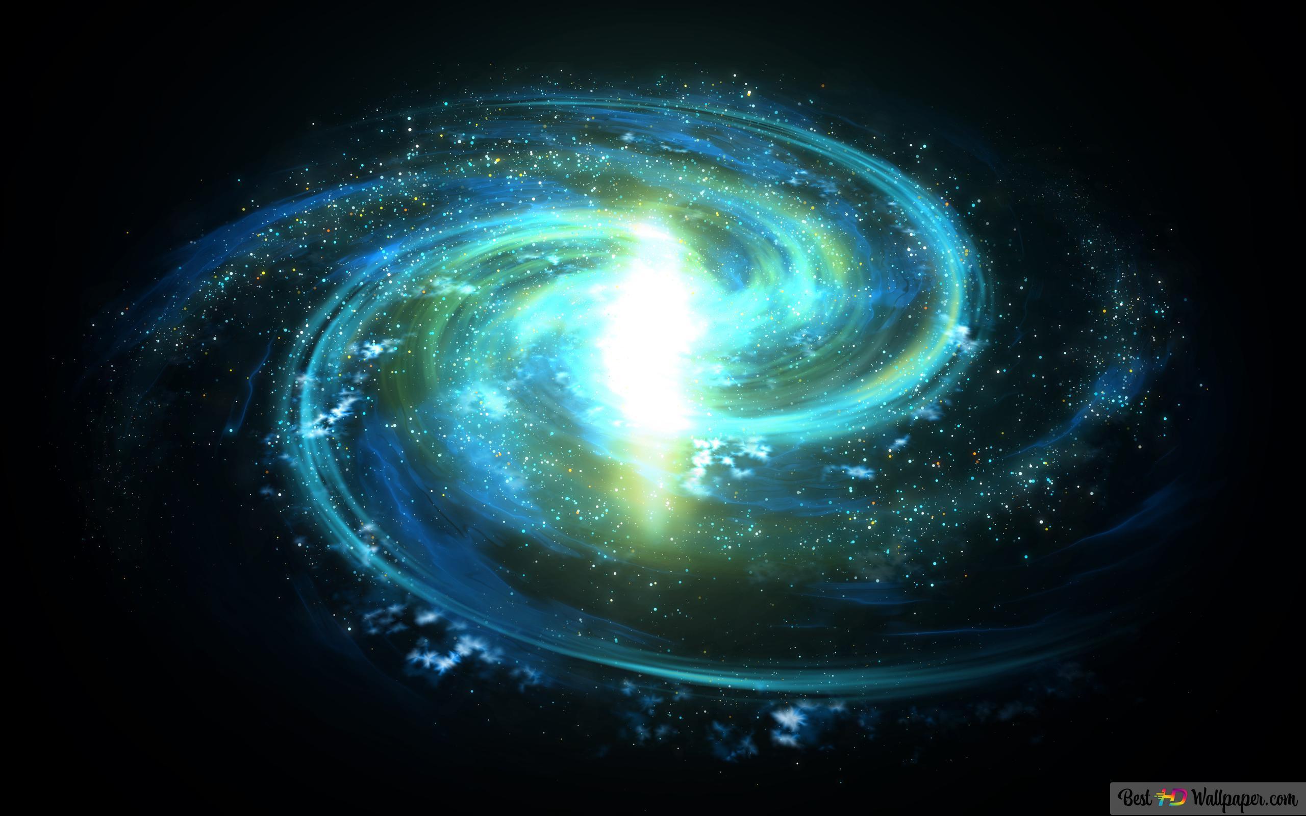 2560x1600 Sci Fi Blue Galaxy HD Wallpaper Download Fi Wallpaper