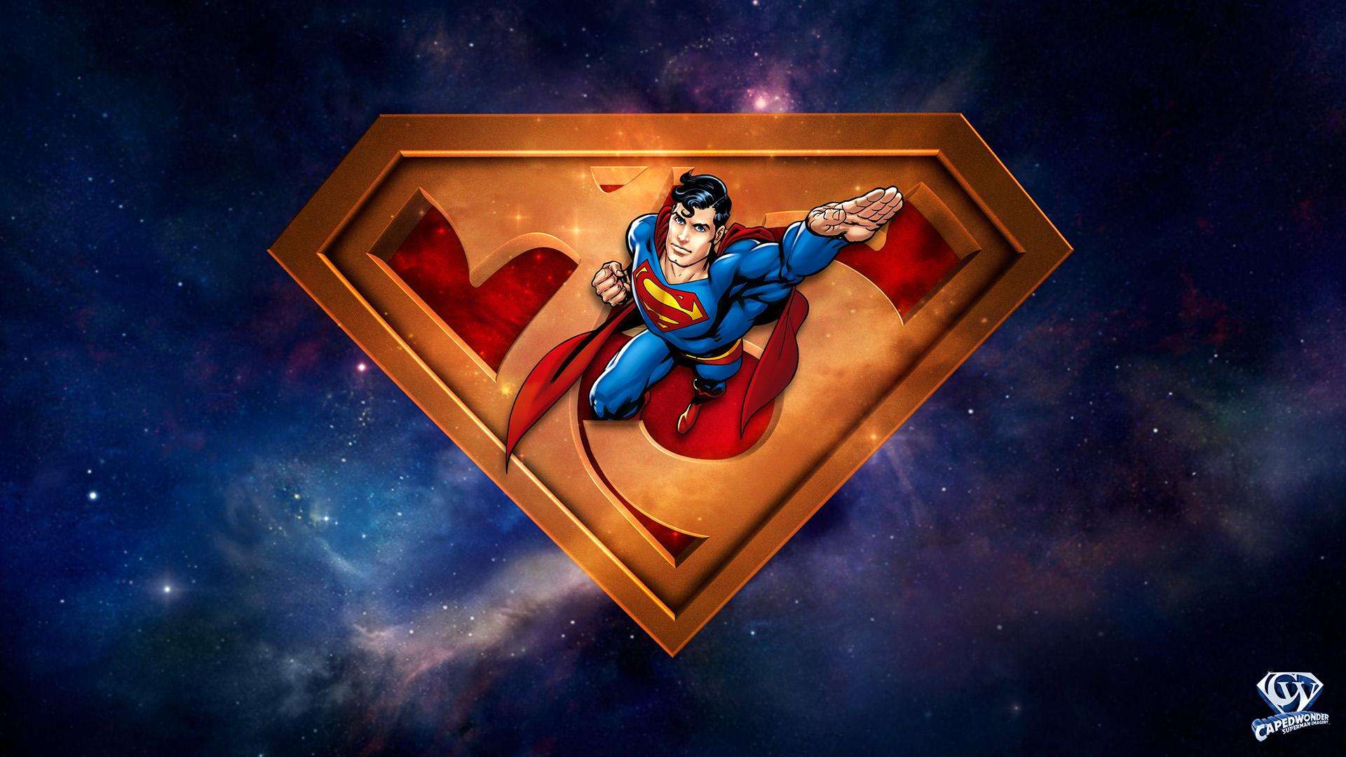 1920x1080 Superman 75th Anniversary Wallpaper. CapedWonder Superman Imagery