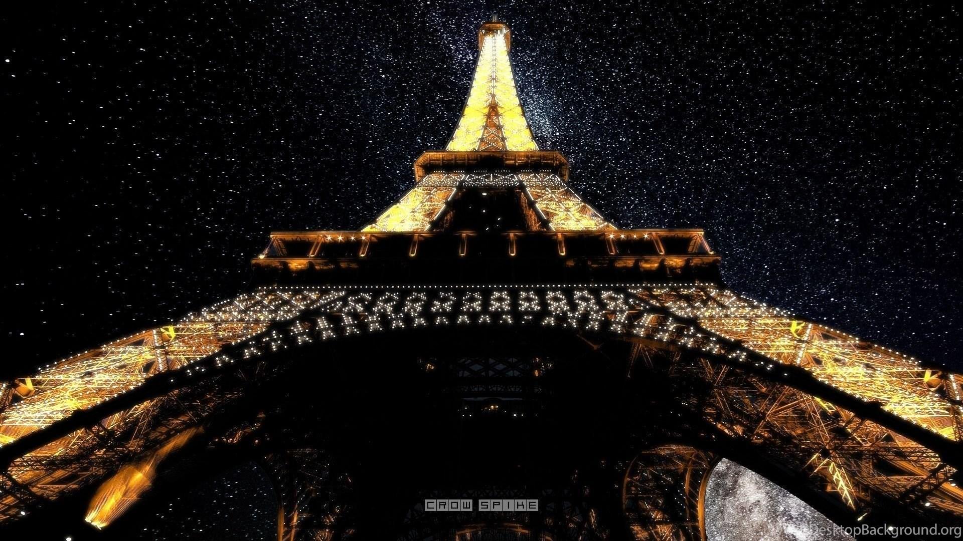 1920x1080 Paris Eiffel Tower At Night HD Wallpaper FullHDWpp Full HD. Desktop Background