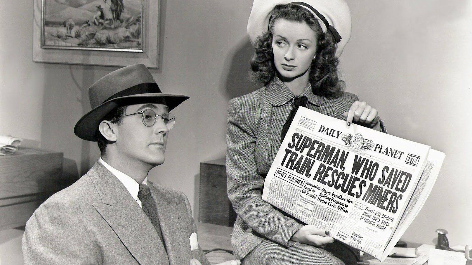 1600x900 George Reeves and Phyllis Coates in The Adventures of Superman Superheroes daily dose of Superheroes news