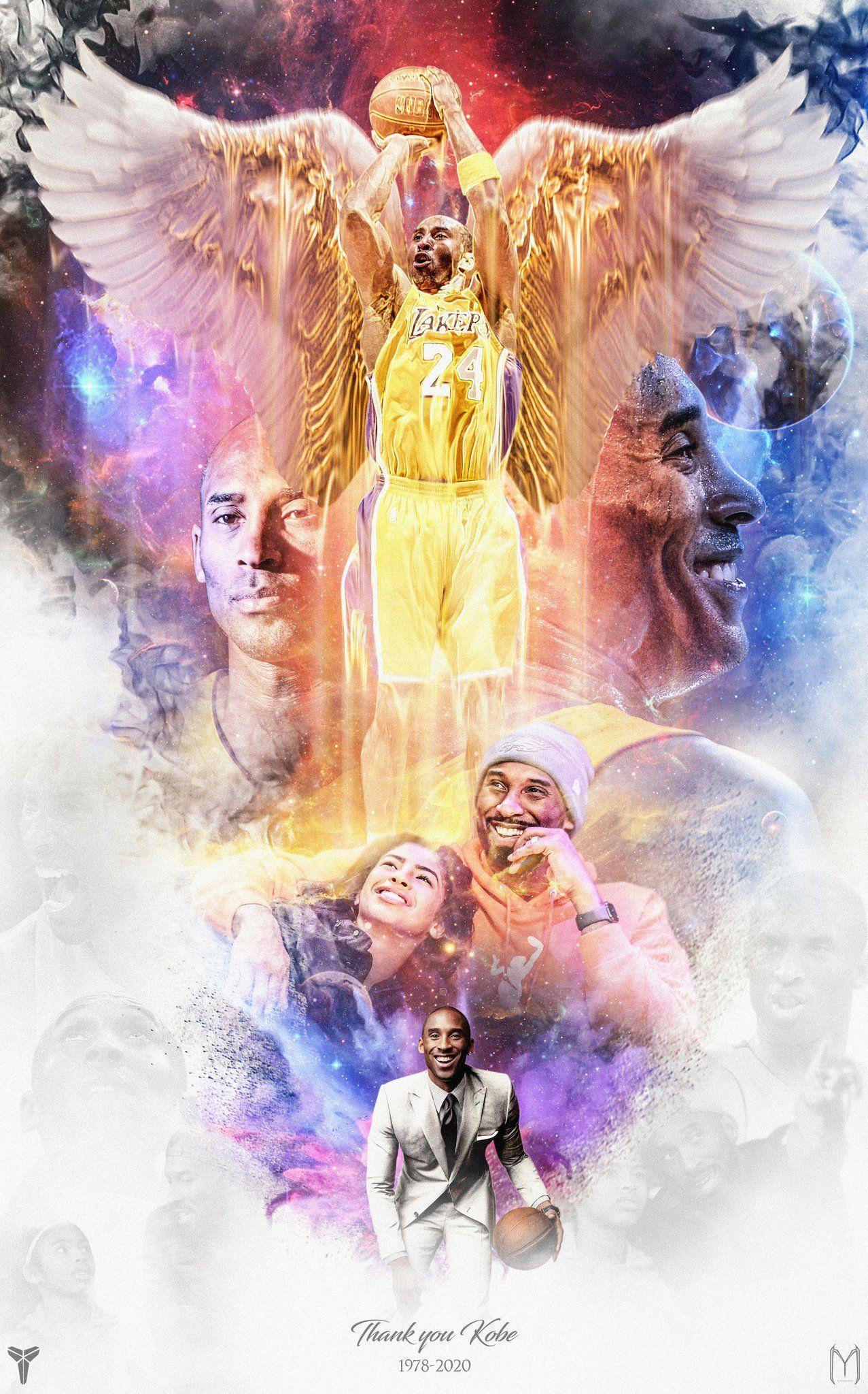 1277x2048 Kobe And Gigi Wallpaper
