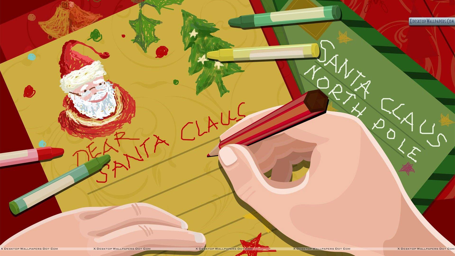 1920x1080 Dear Santa Claus Wallpaper