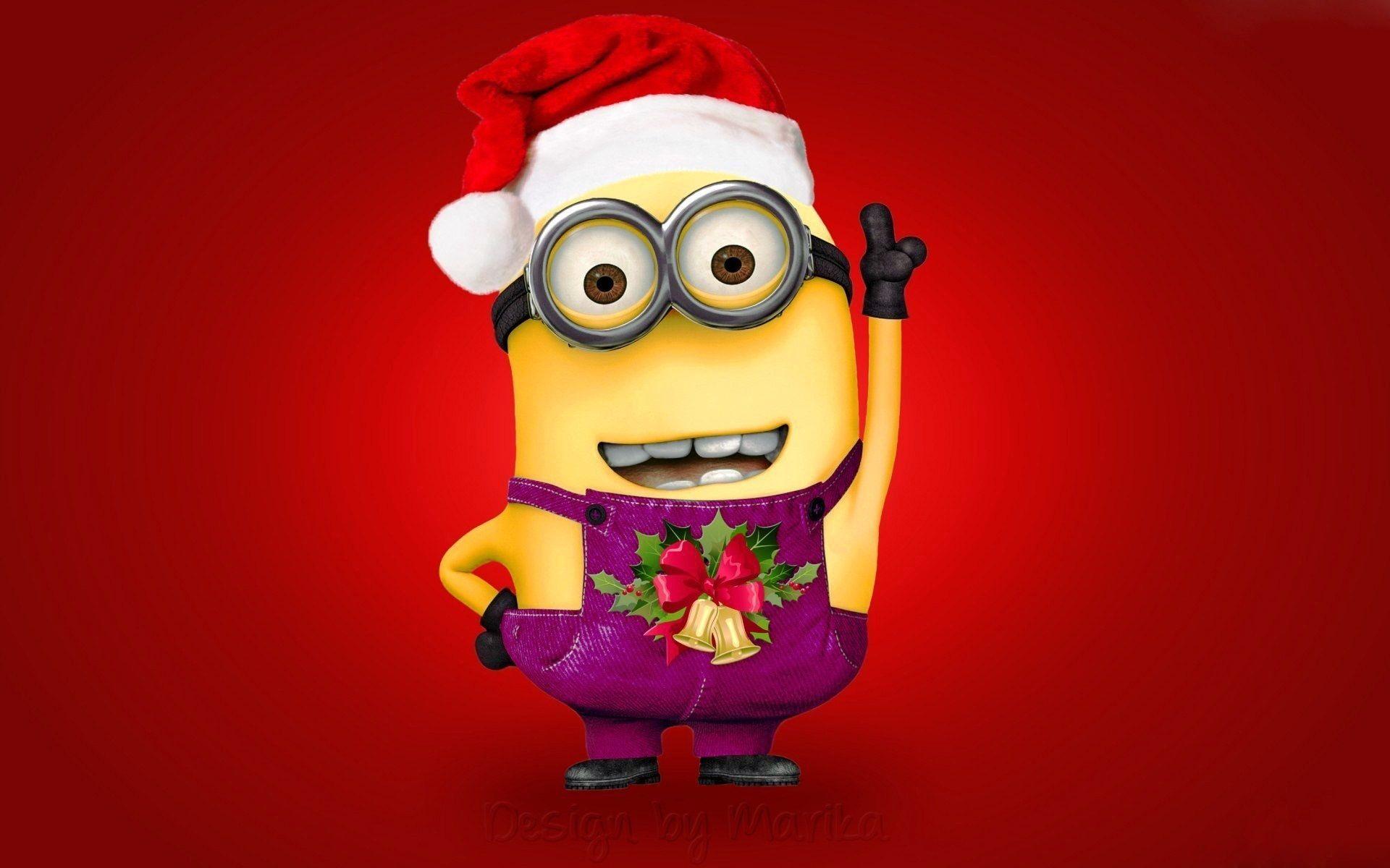 1920x1200 christmas minion in santa claus costume free desktop background wide