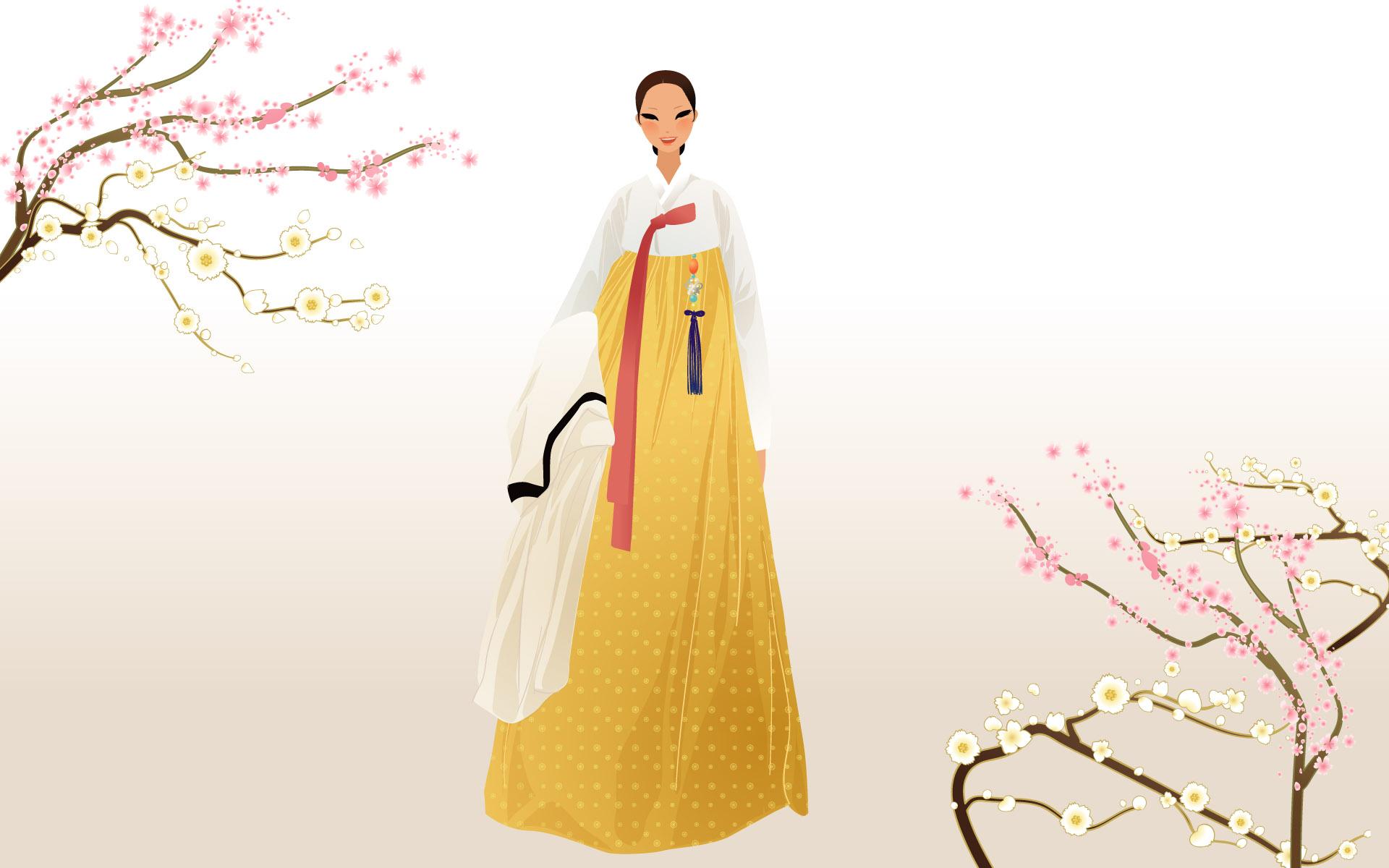 1920x1200 Korean women Wallpaper 6255 Women Cartoon
