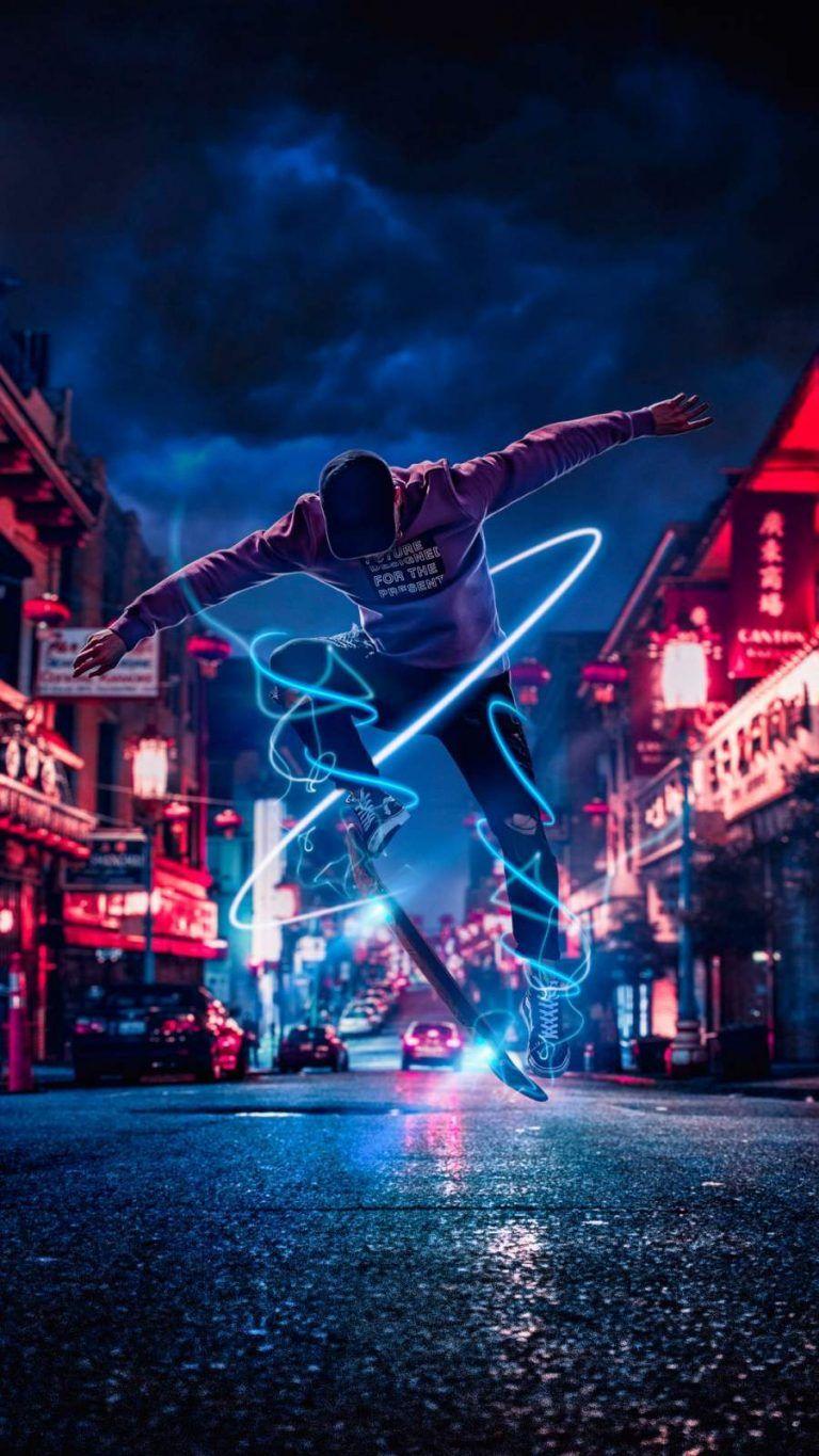 768x1365 Skateboard Guy Art iPhone Wallpaper Wallpaper : iPhone Wallpaper. Boys wallpaper, Skateboard wallpaper, Skate photo