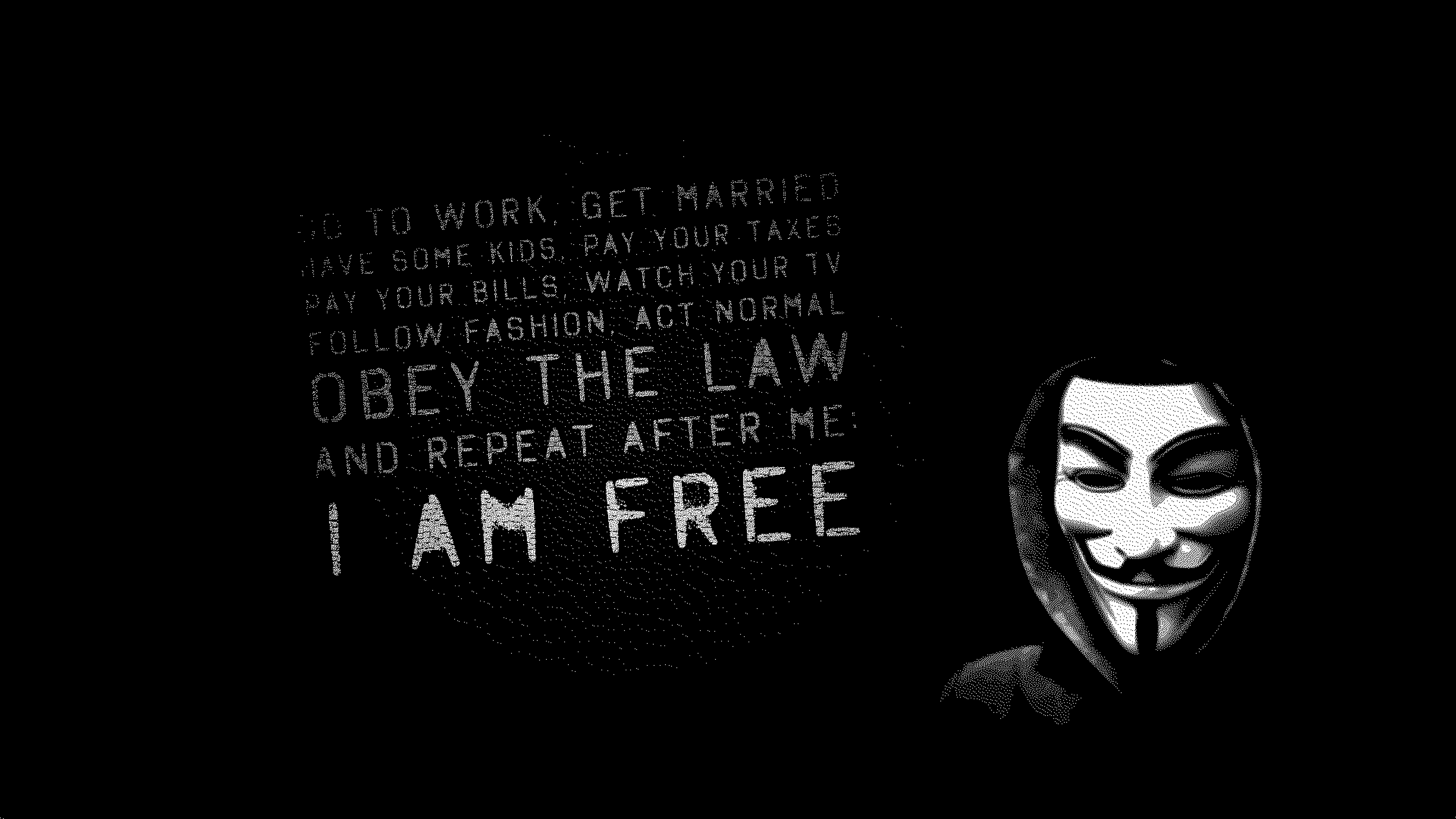 4096x2304 Guy Fawkes iMac 5 4K Wallpaper Download