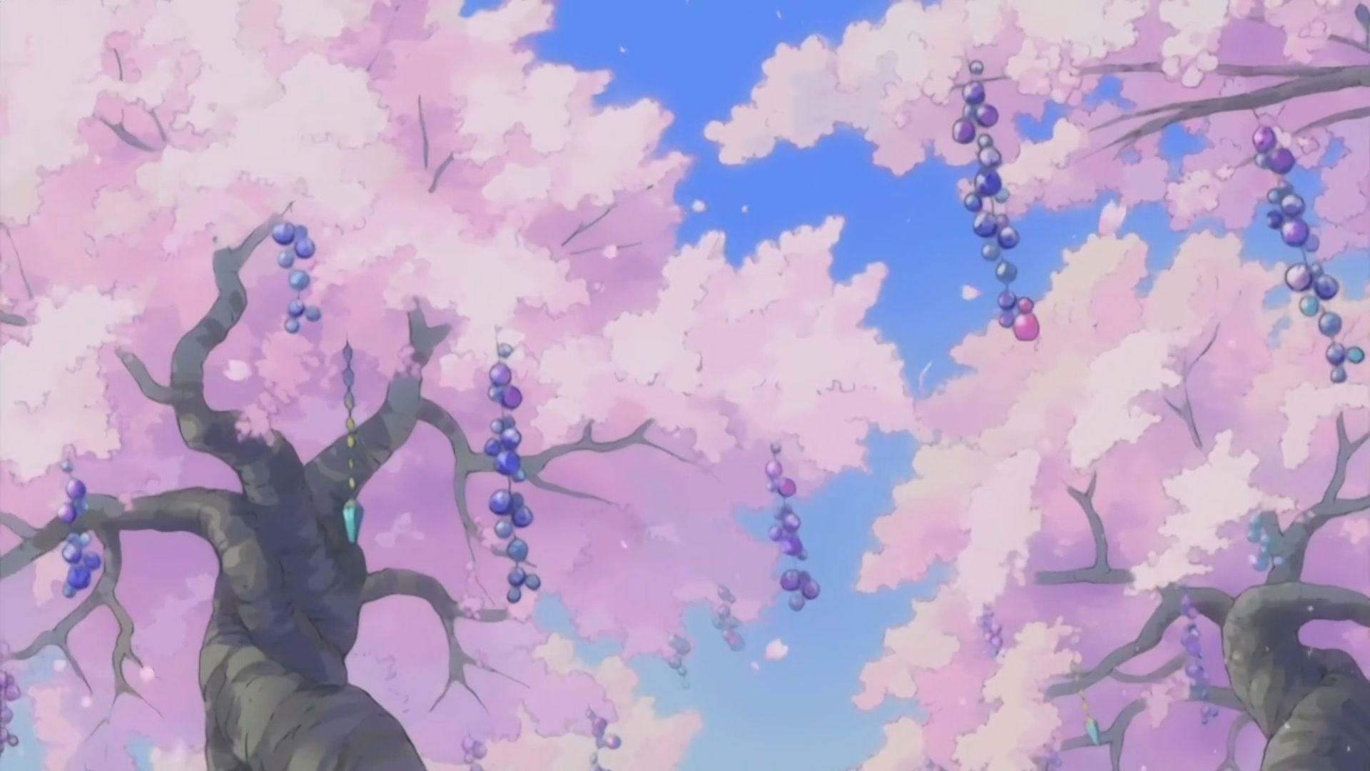 1920x1080 Pink Anime Wallpaper